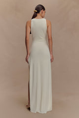 Kaiden Slinky Beaded Maxi Dress - Ivory