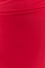 Therese Off Shoulder Ruched Maxi Dress - Red