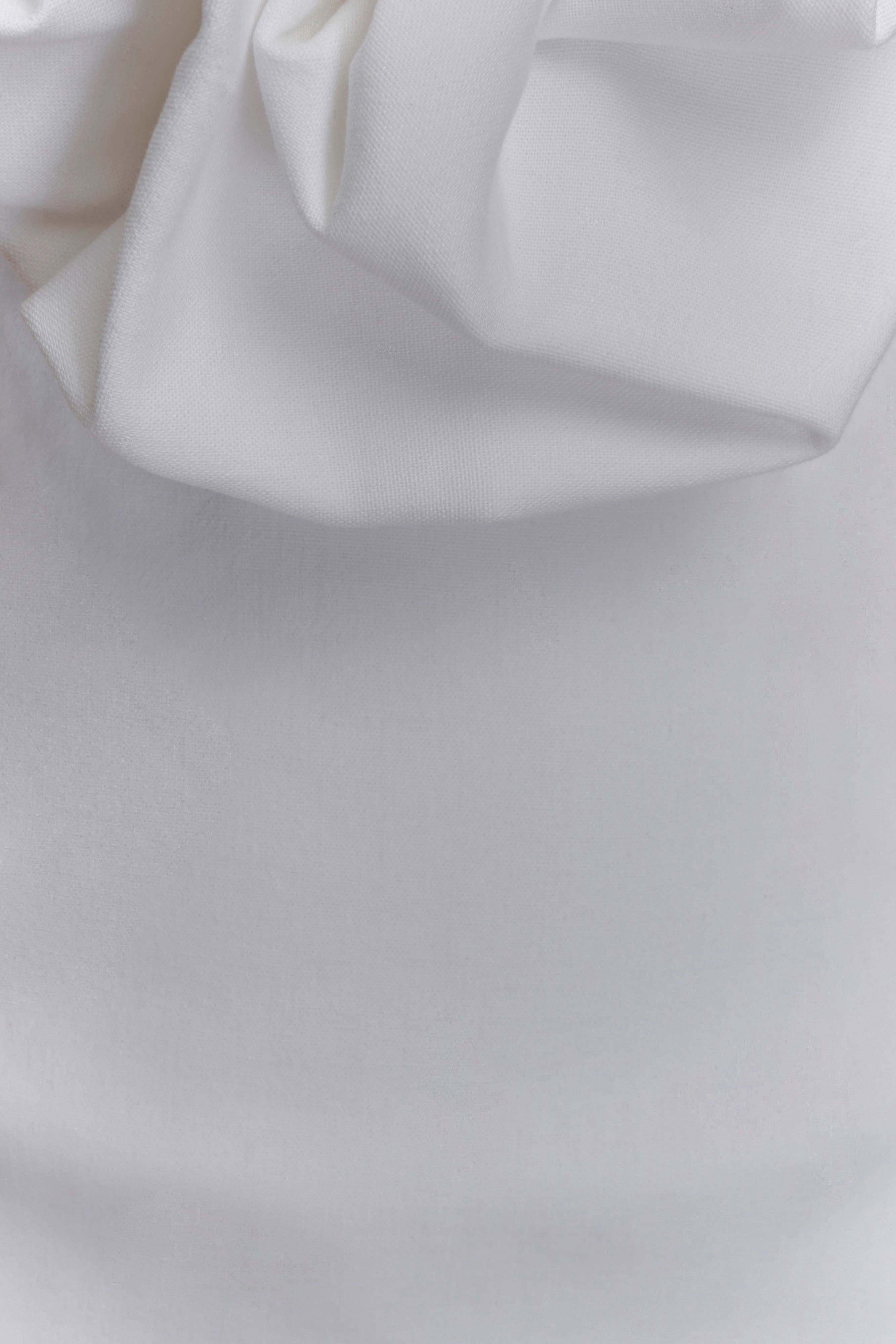 Carolyn Linen Bubble Maxi Dress - White