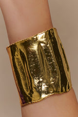 Ilania Textured Bangle - Gold