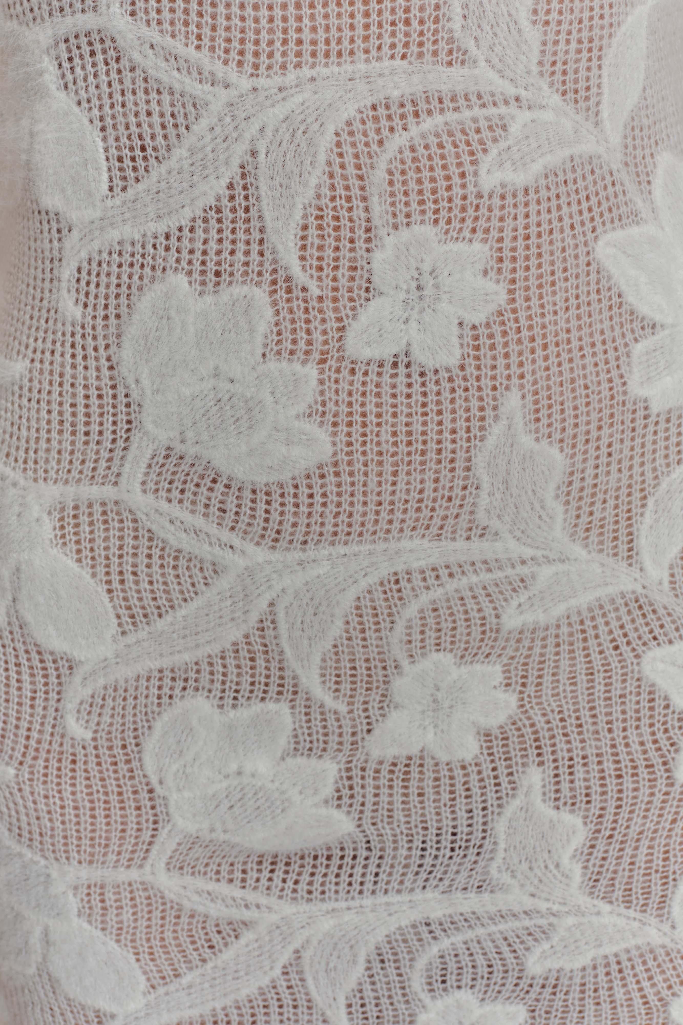 Cornelia Floral Sheer Maxi Dress - Ivory