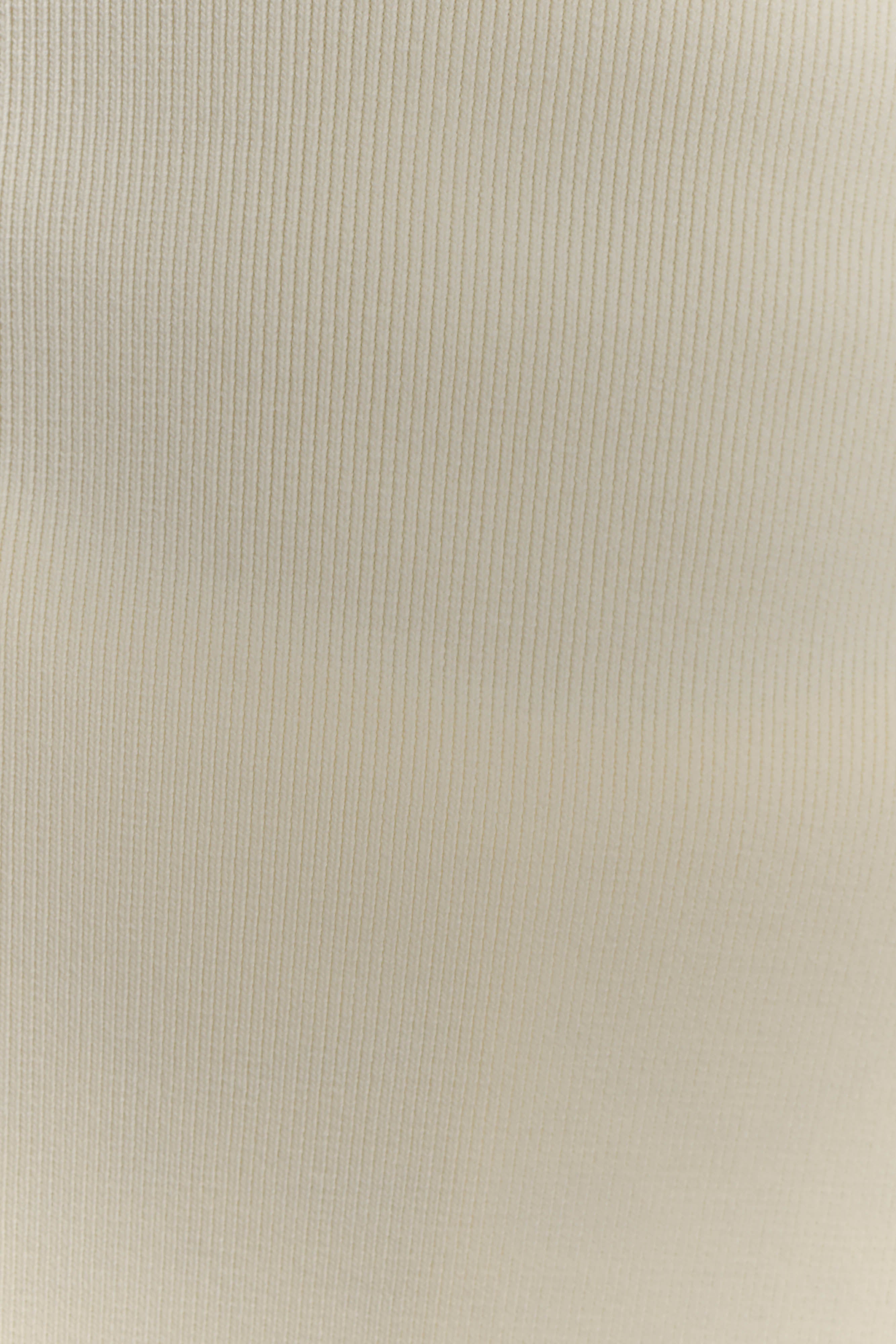 Anette Bandage Knit Strapless Top - Ivory