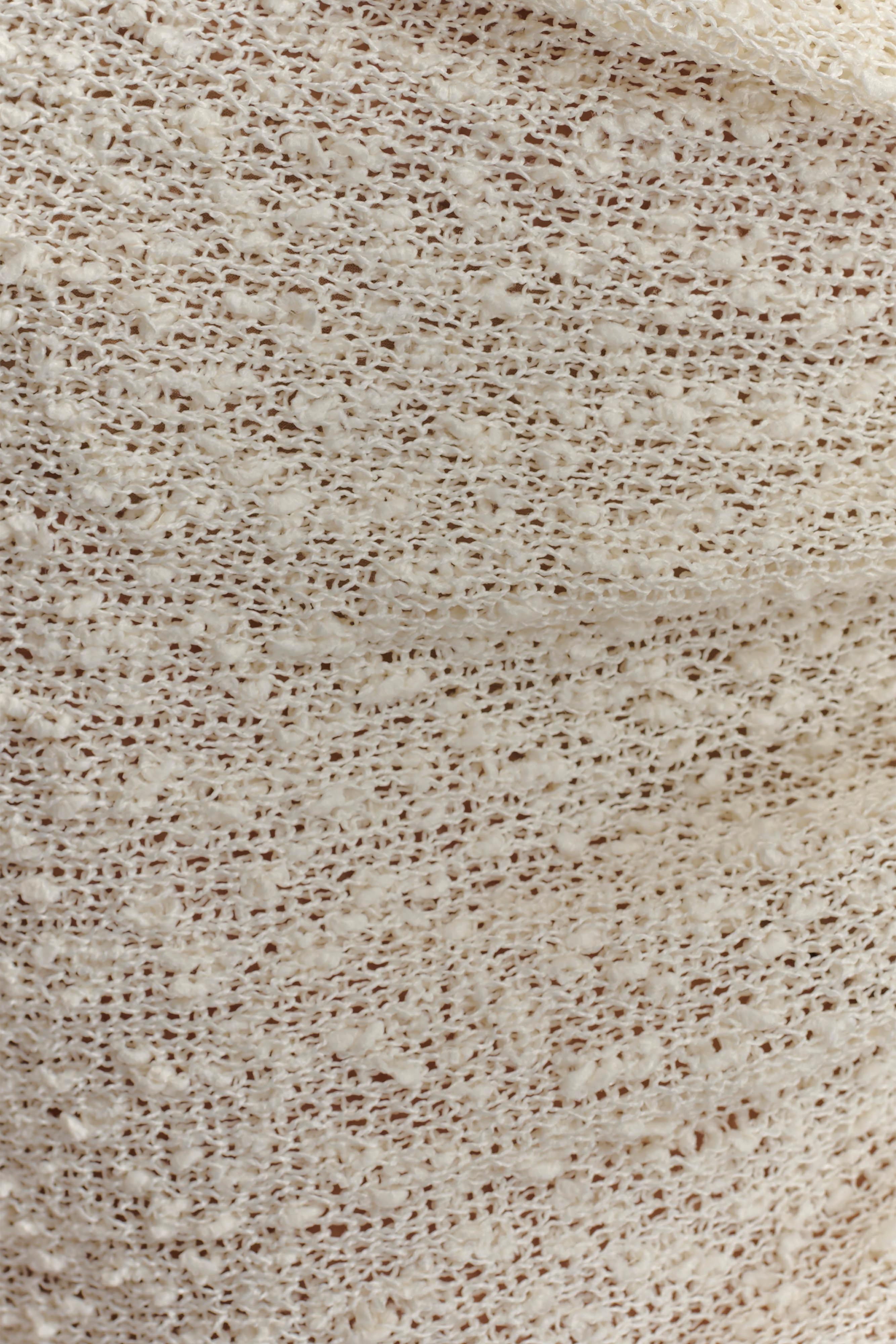 Sammy Boucle Knit Cover Up - Ivory