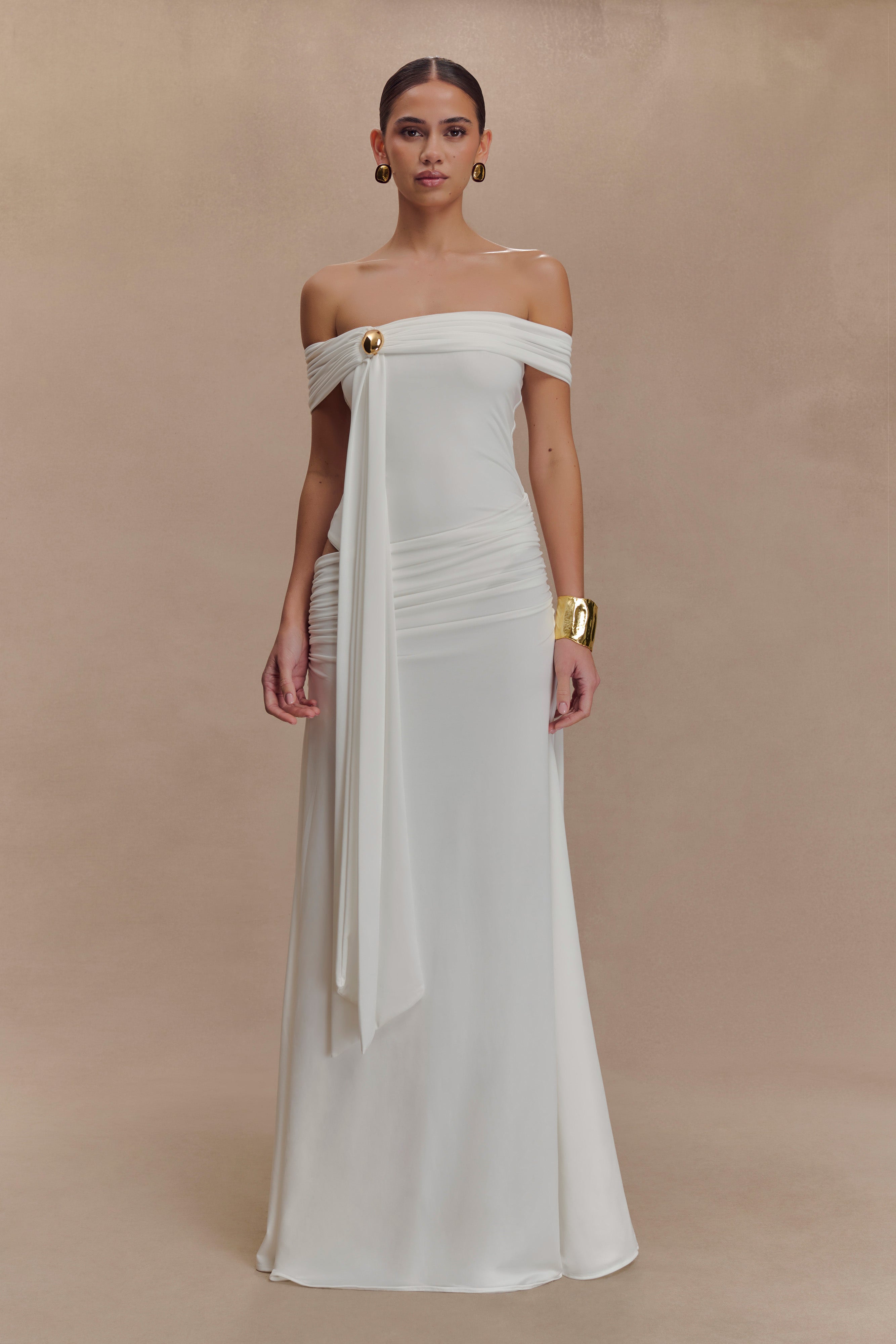 Oliver Slinky Maxi Dress - White