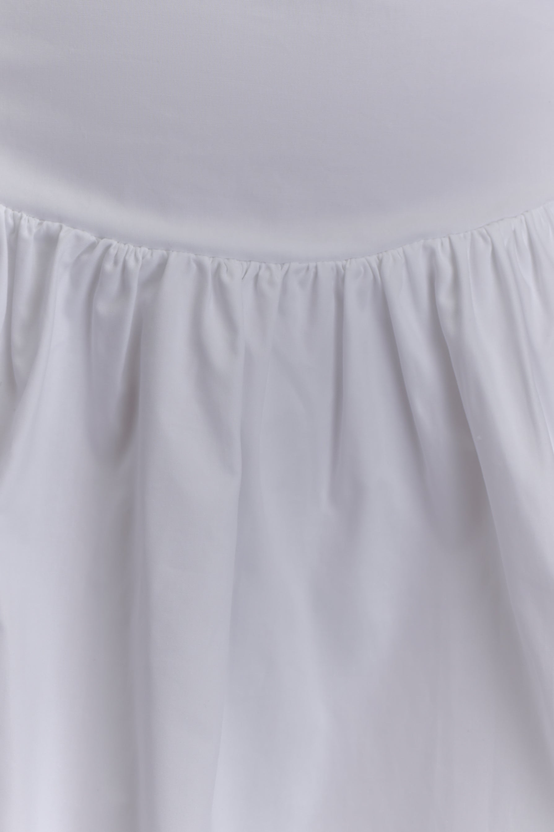 Janis Cotton Frill Mini Dress - White