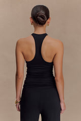 Ramona Modal Tank Top With Hardware - Black