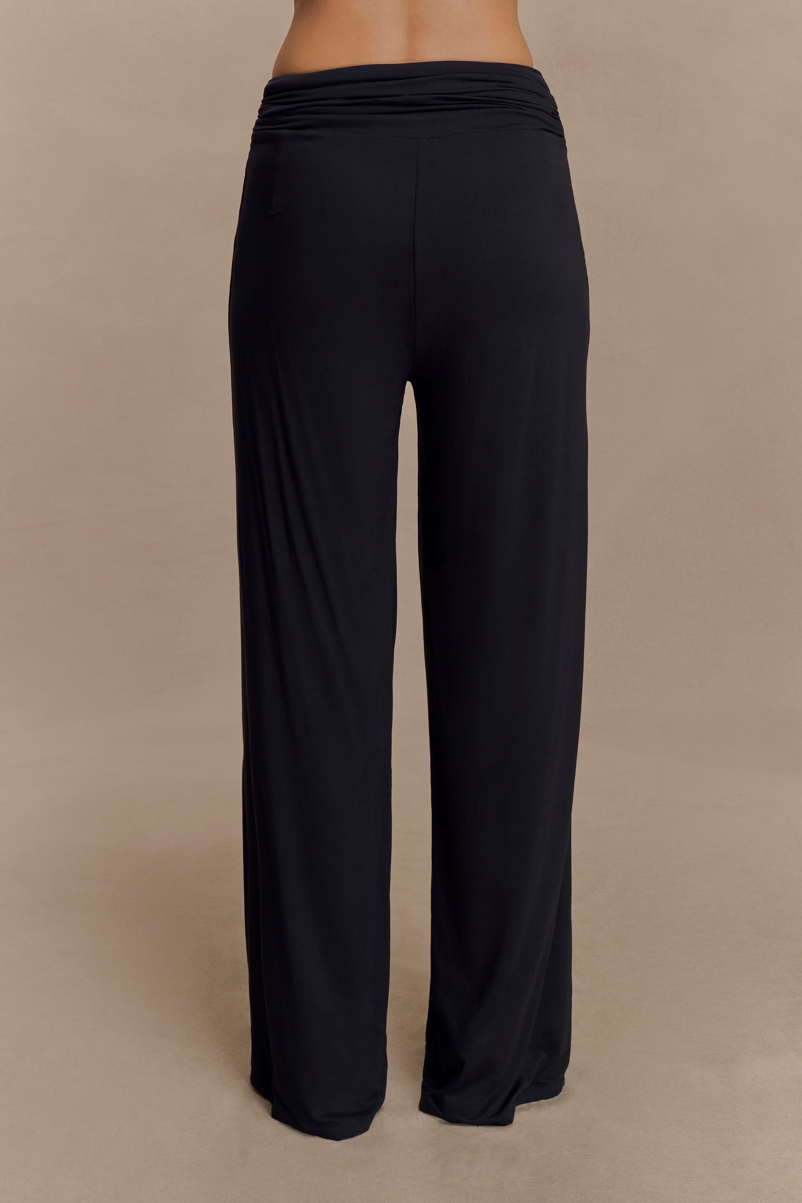 Ramona Modal Straight Leg Pant - Black