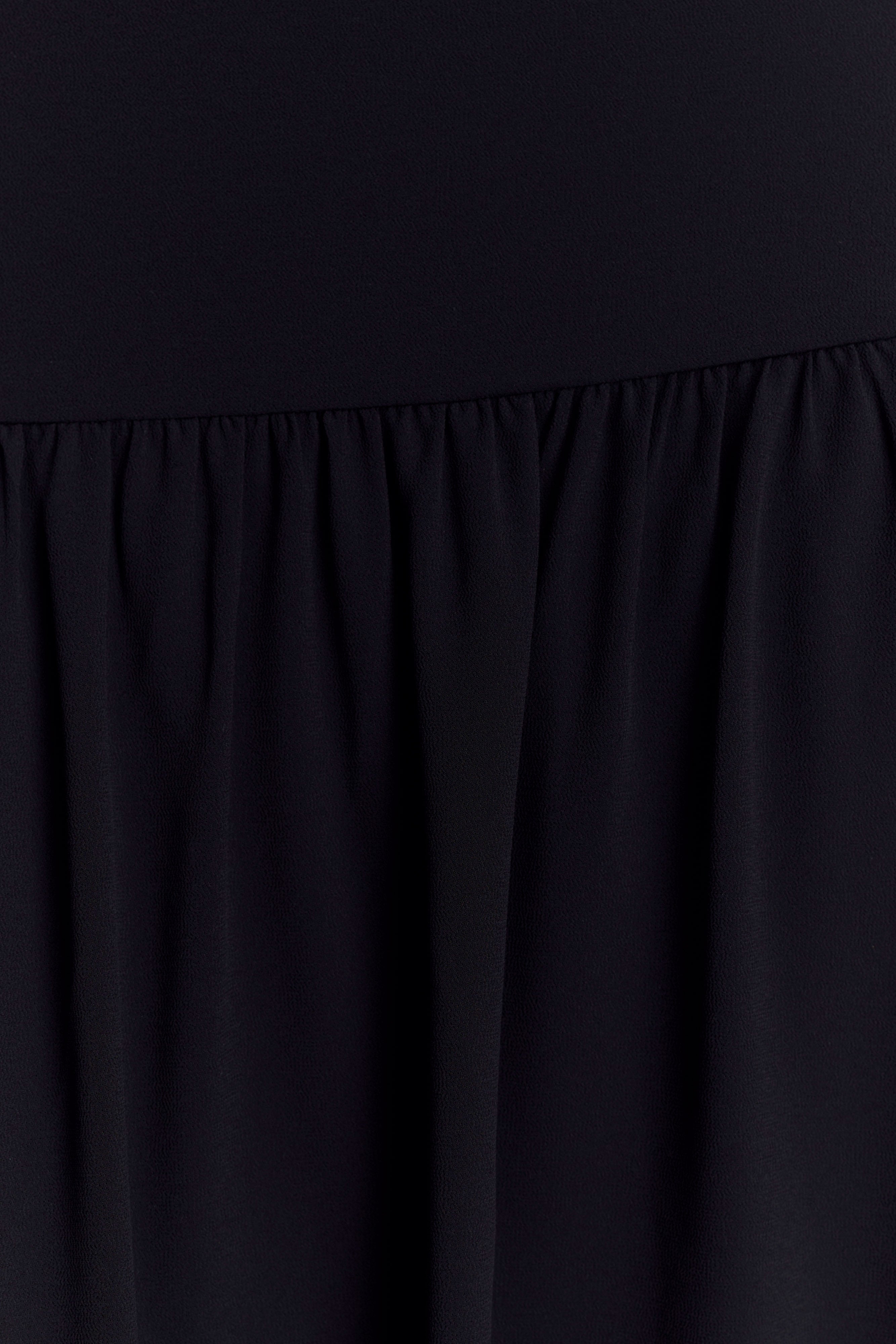 Georgina Chiffon Midi Dress - Black