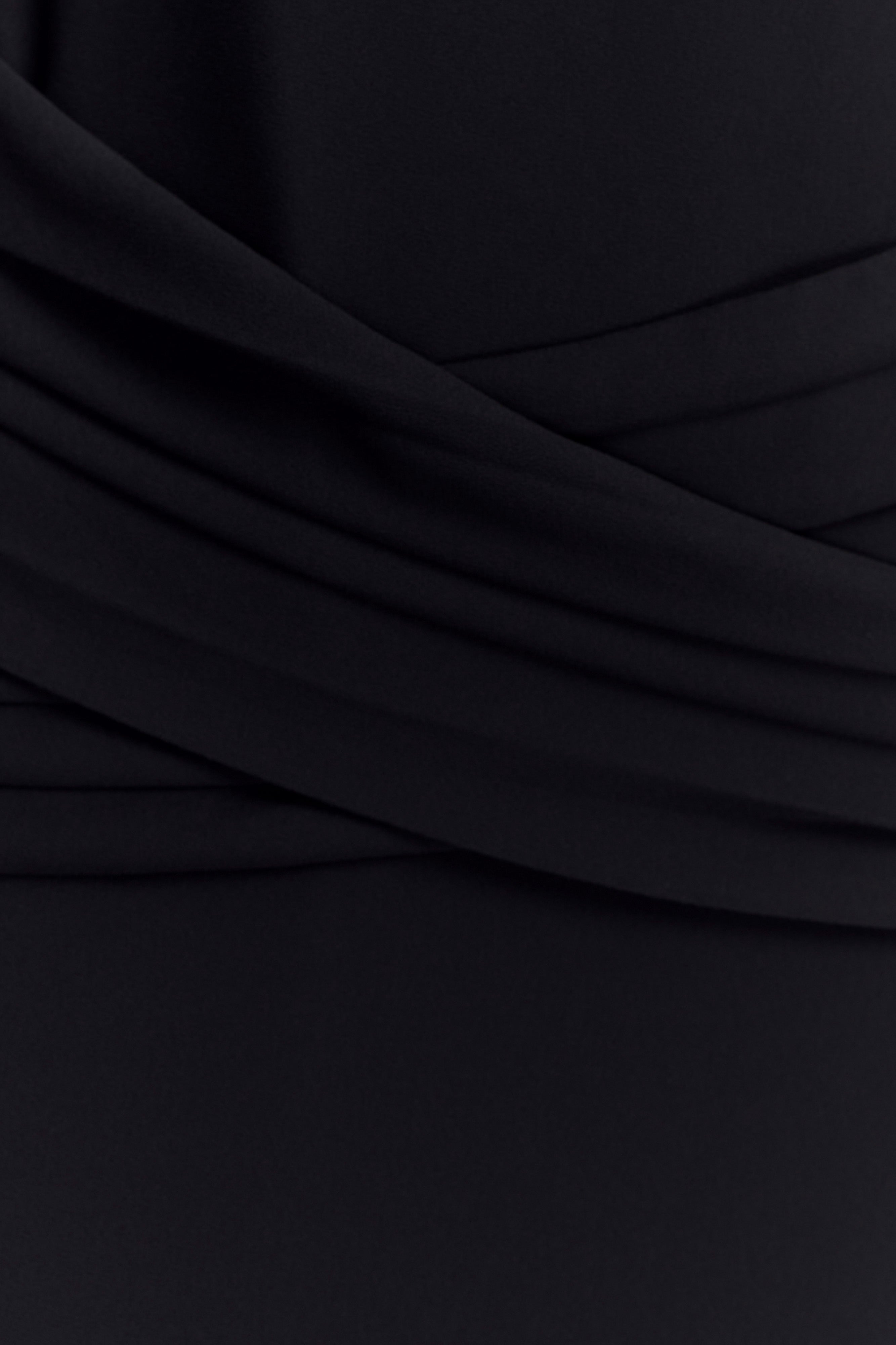 Analia Chiffon Maxi Dress - Black