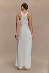 Ellerie Longline Racerback Top - White