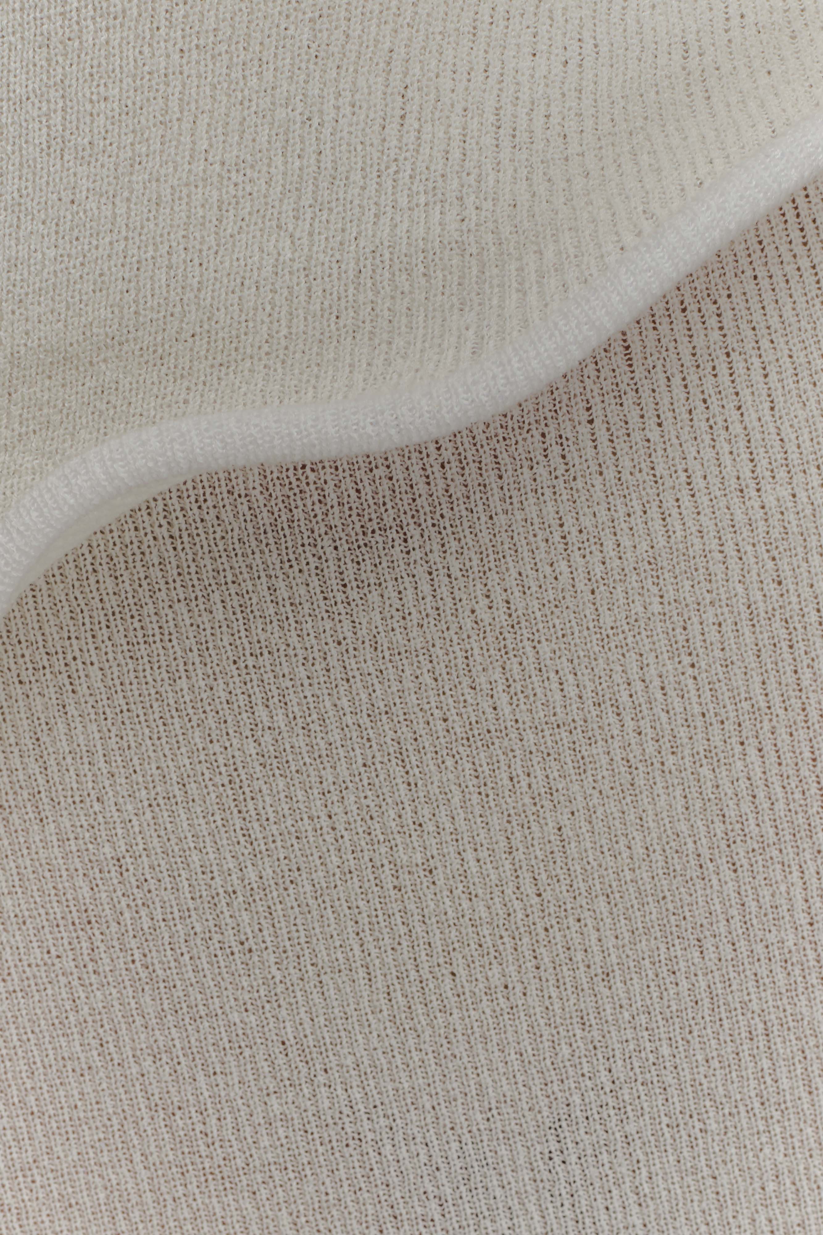 Caprice Halter Knit Maxi Dress - White