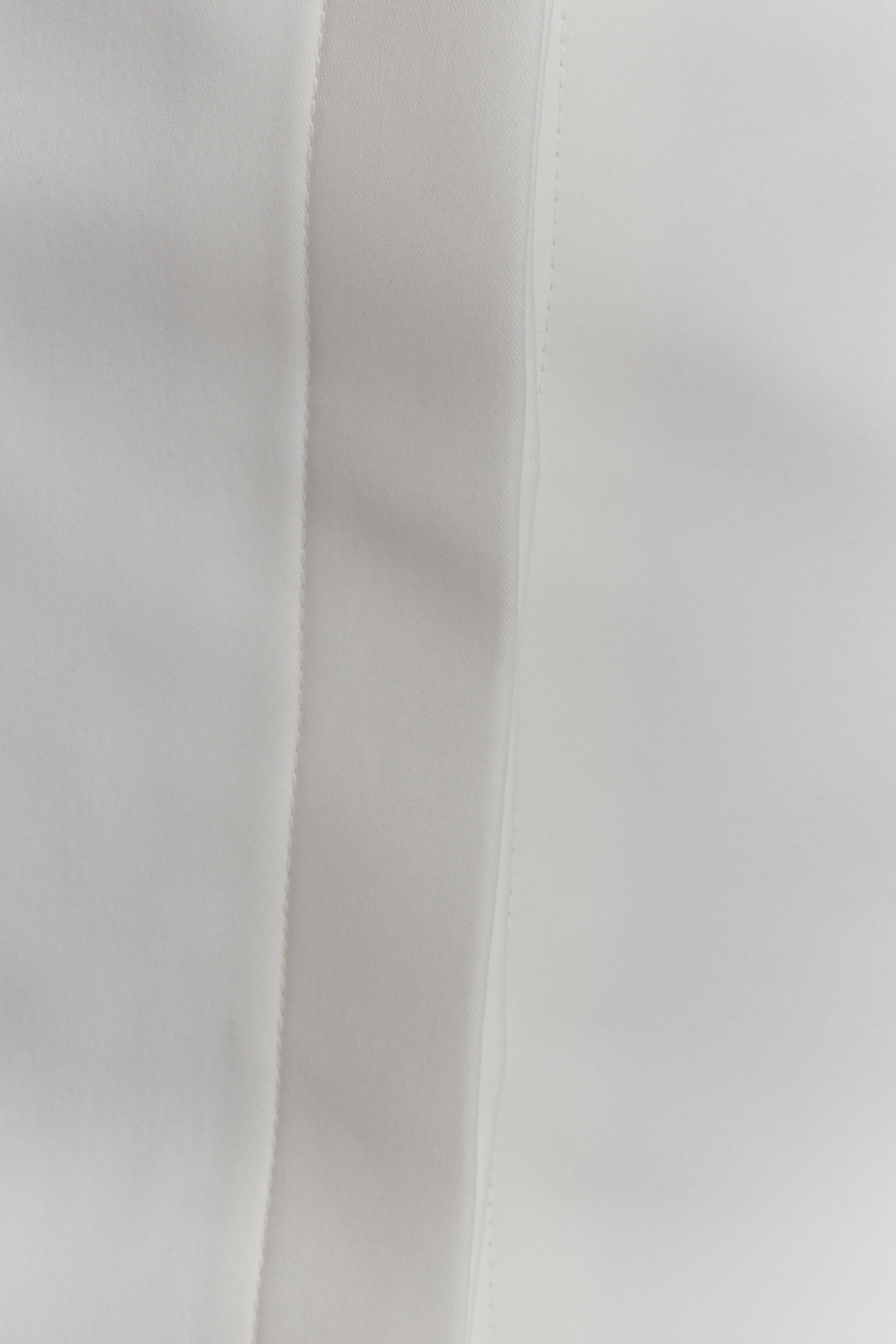 Carina Peplum Cotton Shirt Dress - White