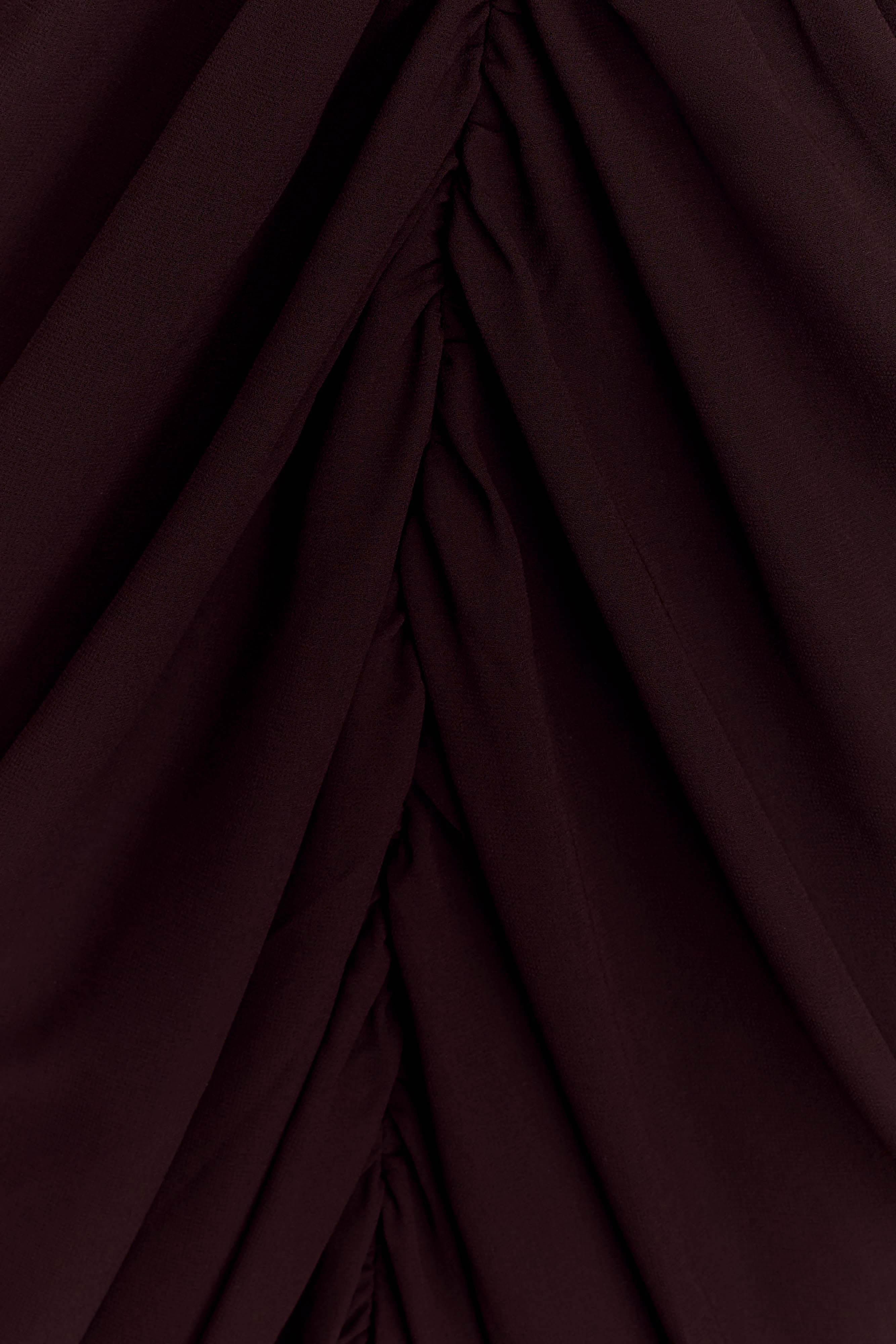 Alex Chiffon Maxi Dress - Cacao Brown