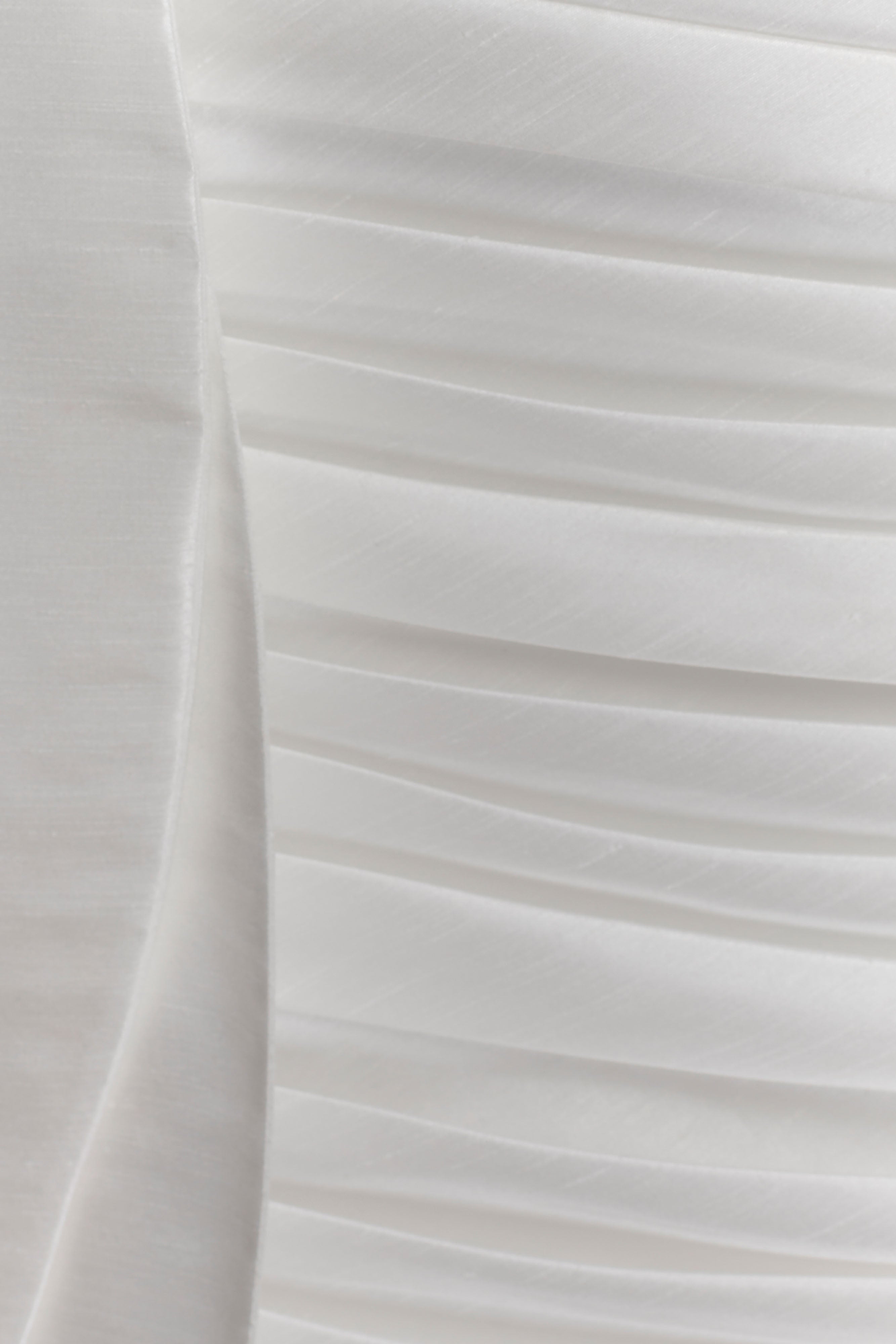 Claudine Taffeta Floral Mini Dress - White