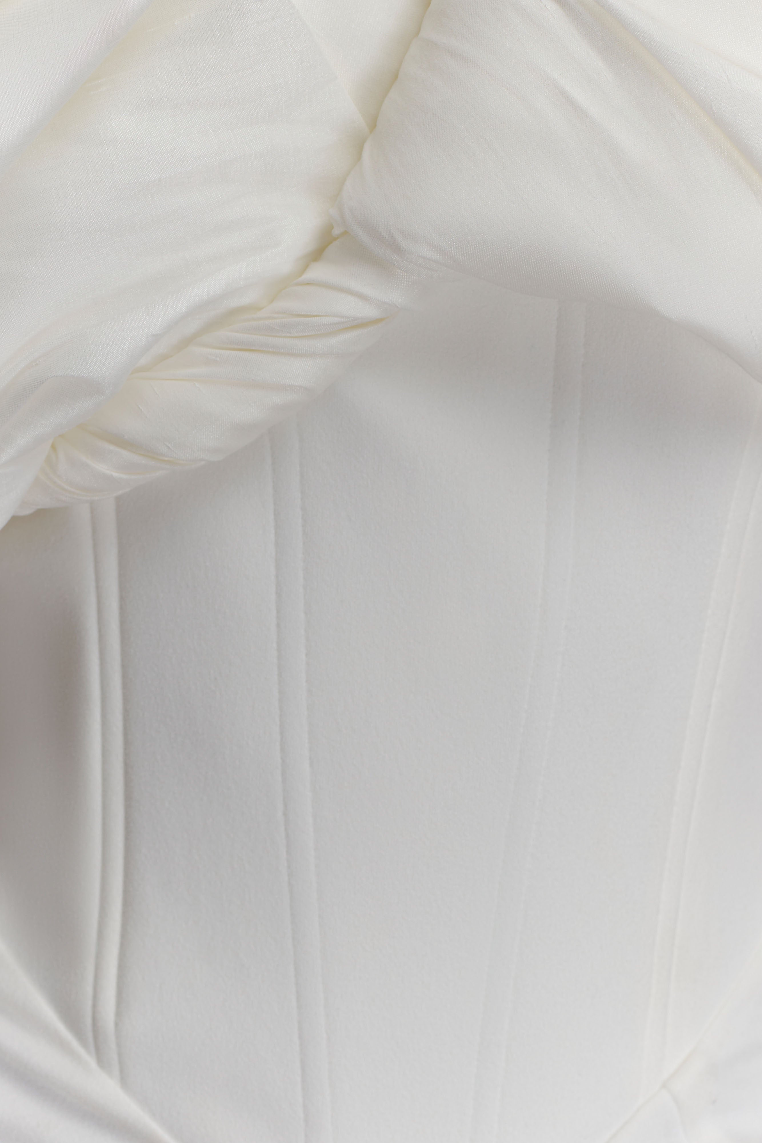 Aphrodite Off Shoulder Crepe Gown - Ivory