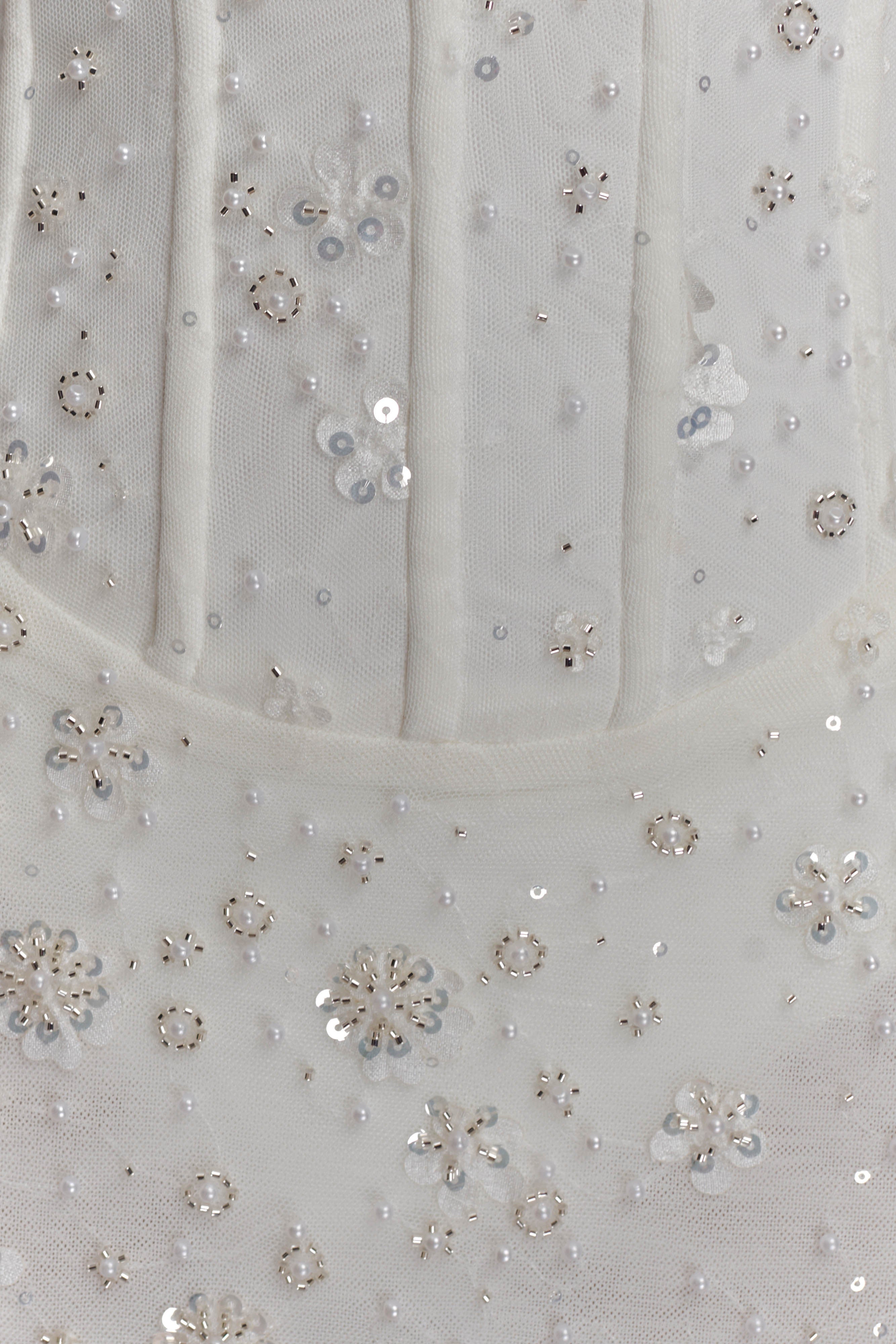 Gemma Strapless Embellished Maxi Dress - Ivory