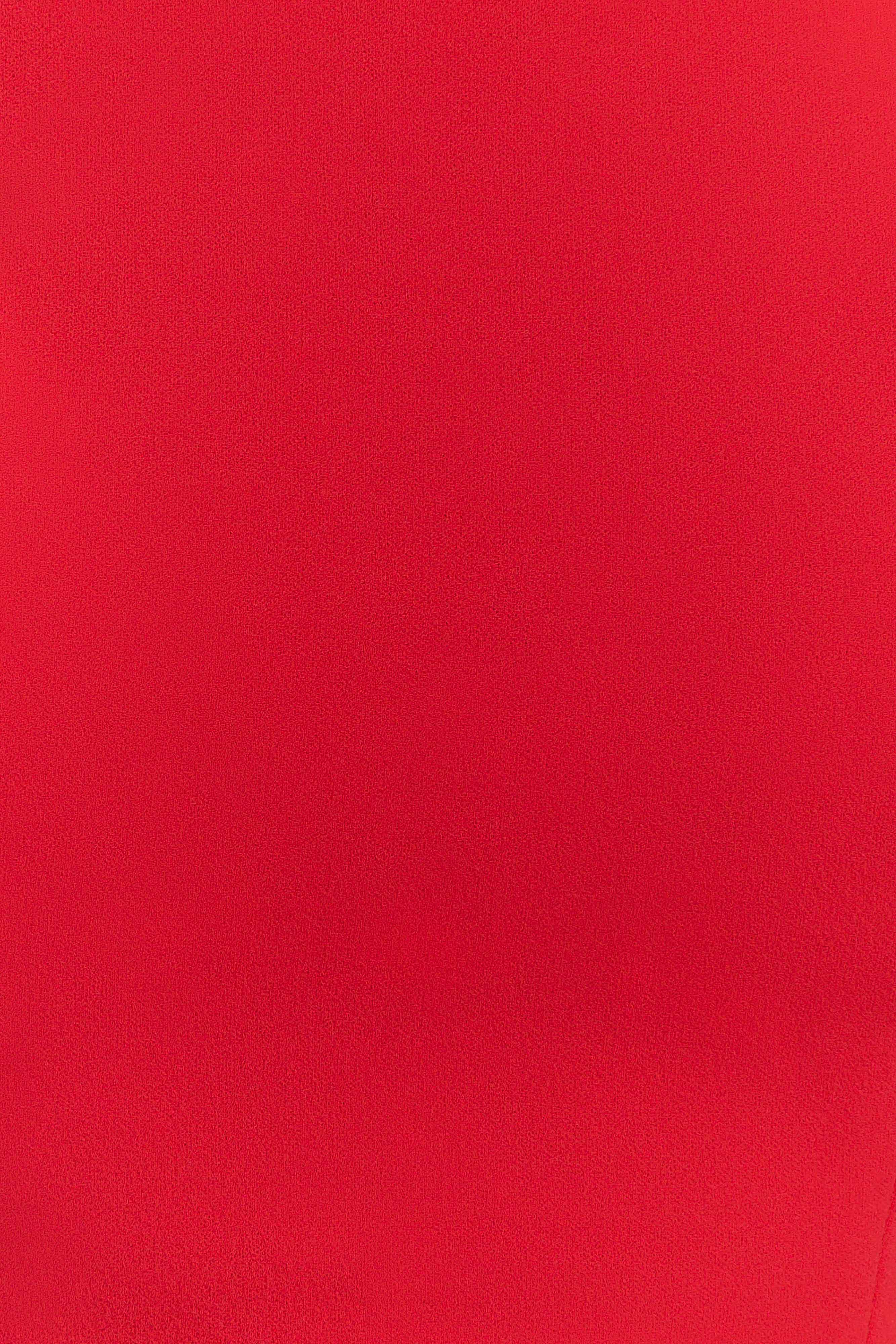 Milena One Shoulder Crepe Maxi Dress - Red