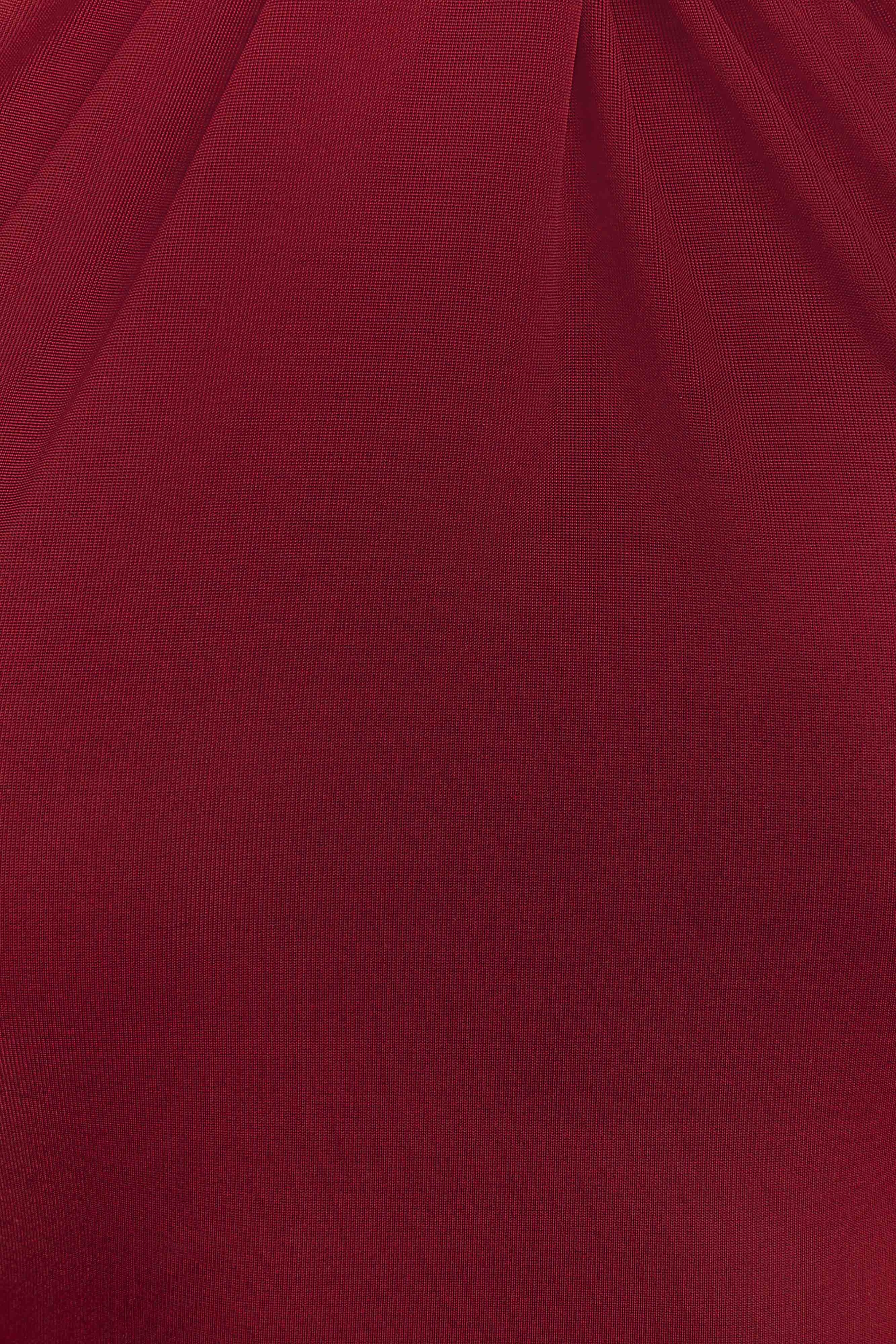 Elyna Slinky Halter Maxi Dress - Deep Red