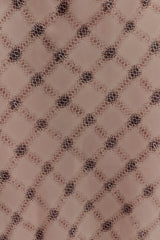 Silvana Chiffon Maxi Dress - Snake Check Print Mocha