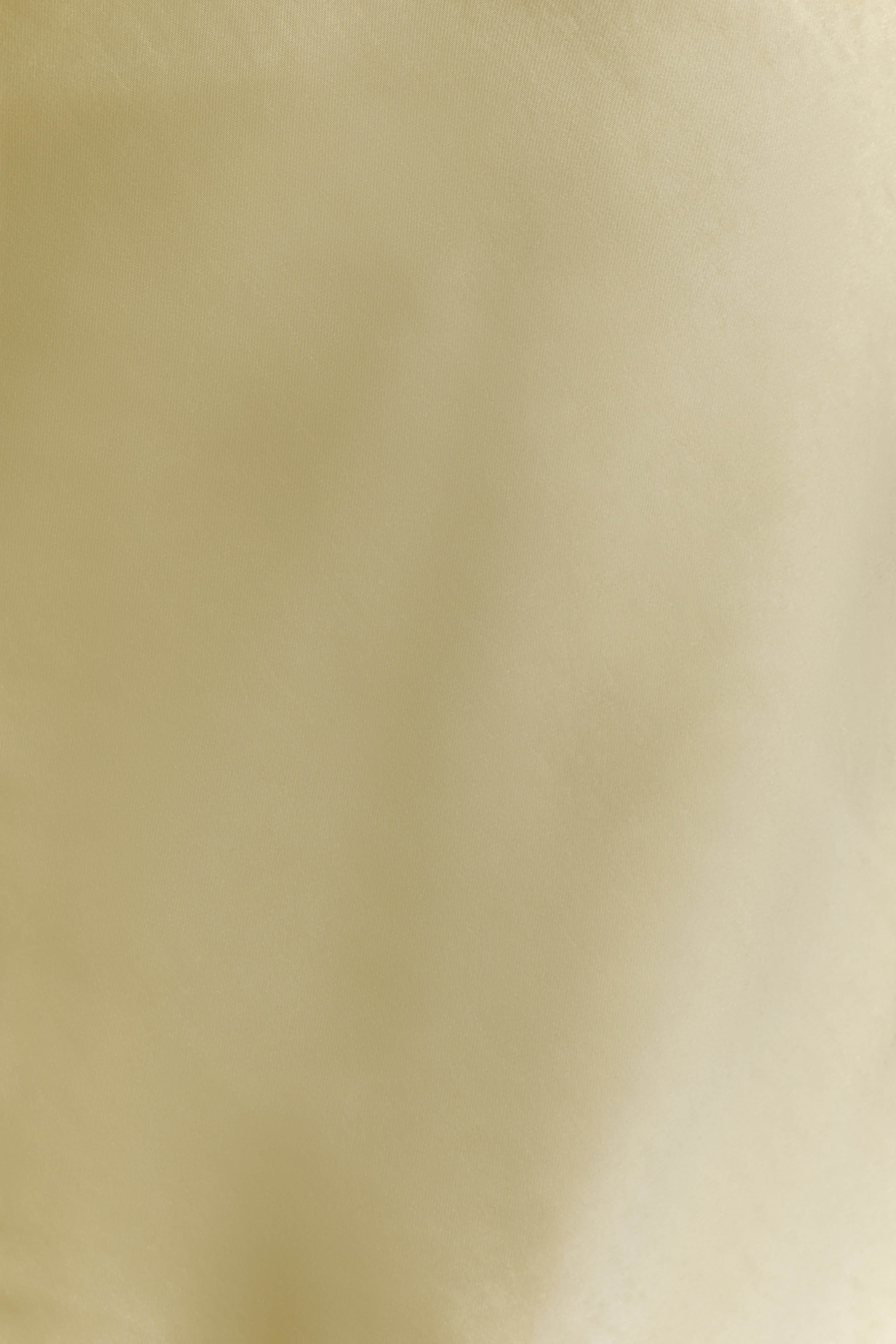 Alice Satin Halter Maxi Dress - Lemon