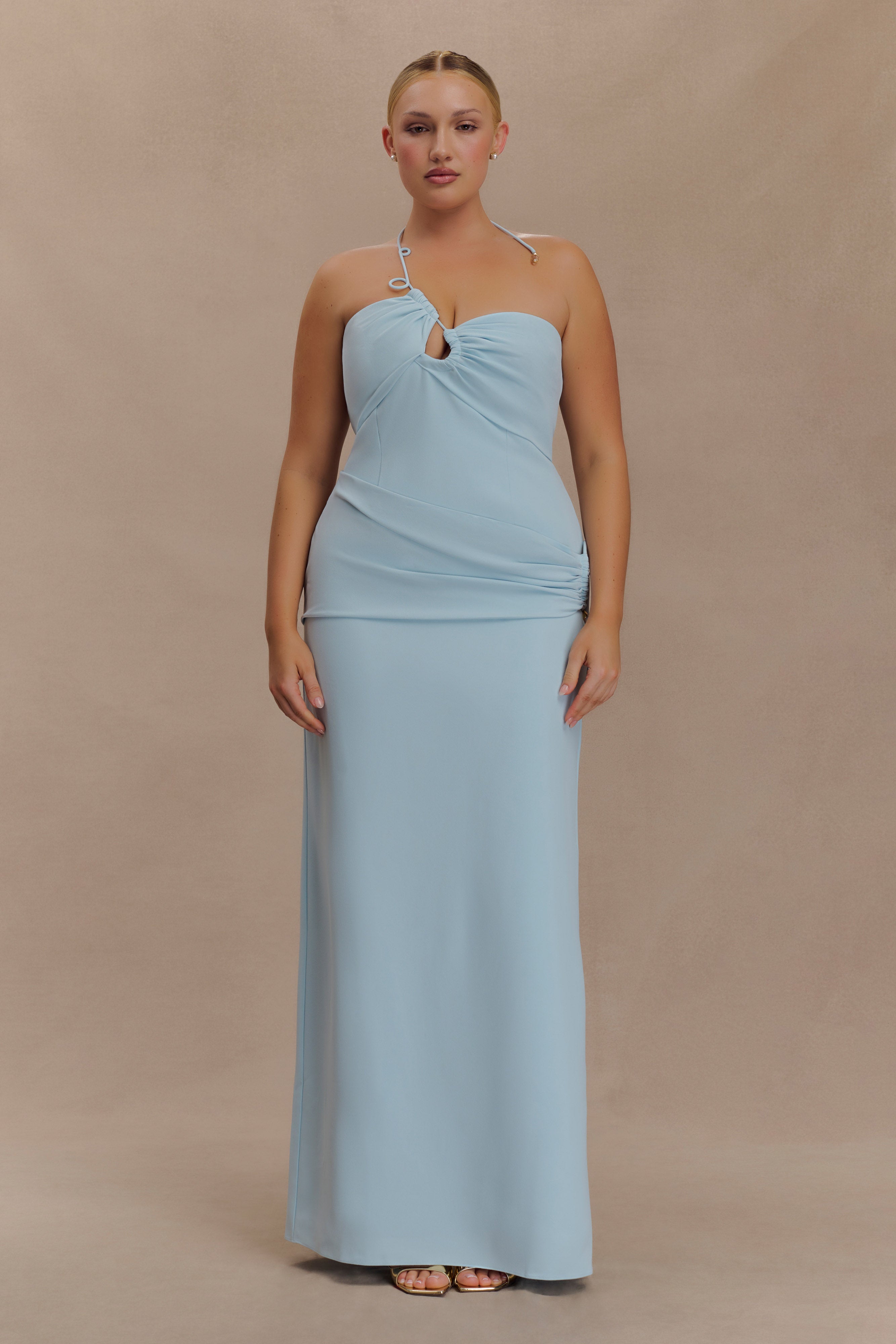 Lalia Teardrop Maxi Dress - Powder Blue