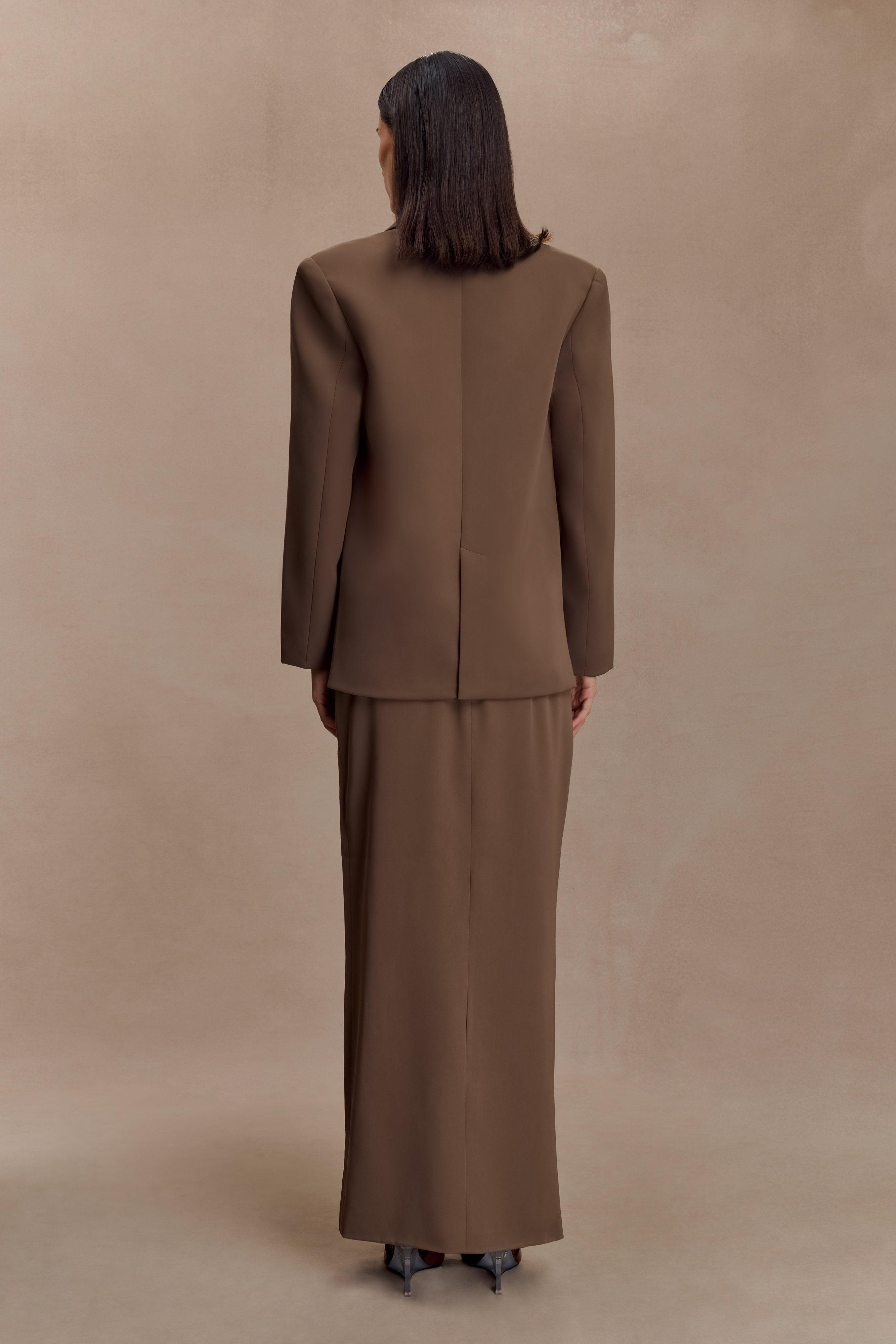 Mateo Oversized Blazer - Cacao Brown