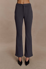 Marion Fit And Flare Pant - Charcoal Shadow
