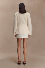 Gina Suiting Mini Skirt - Ivory