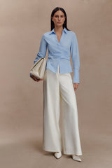 Arlo Wide Leg Suiting Trouser - Ivory