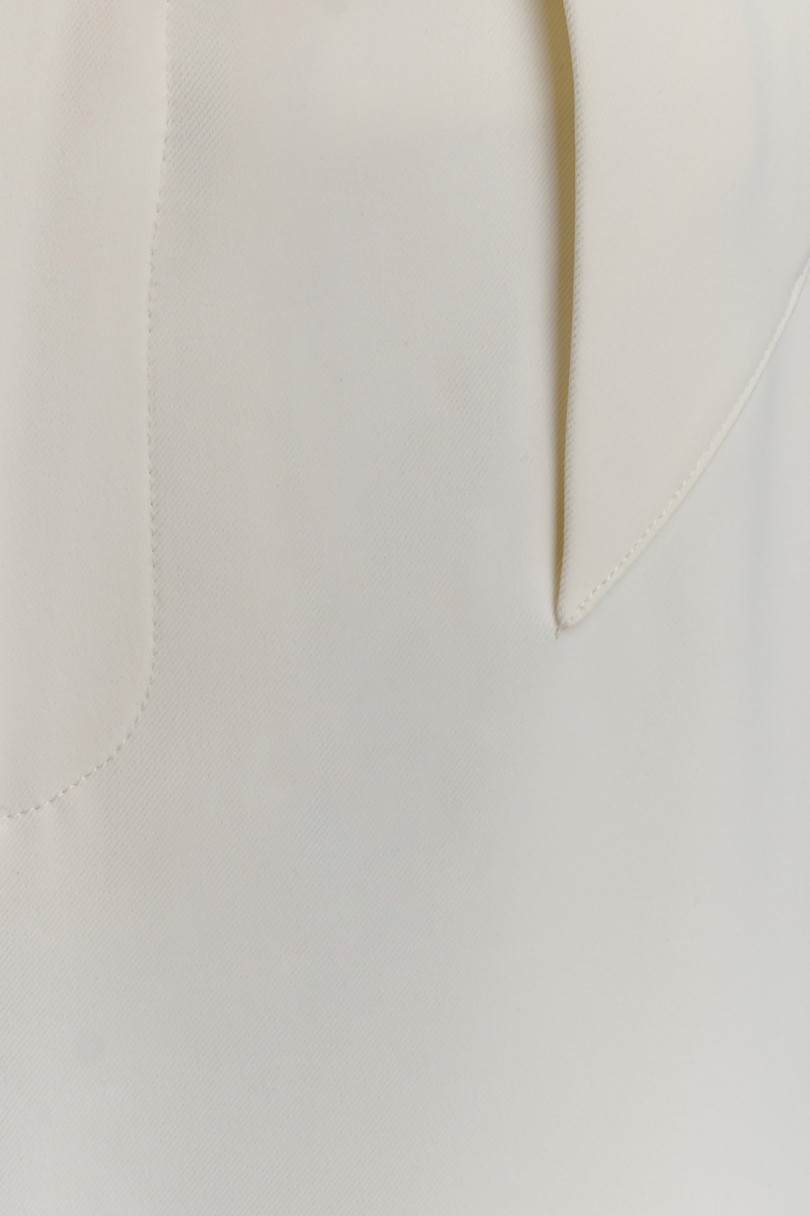 Arlo Wide Leg Suiting Trouser - Ivory