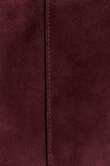 Hazel Slouchy Suede Bag - Burgundy