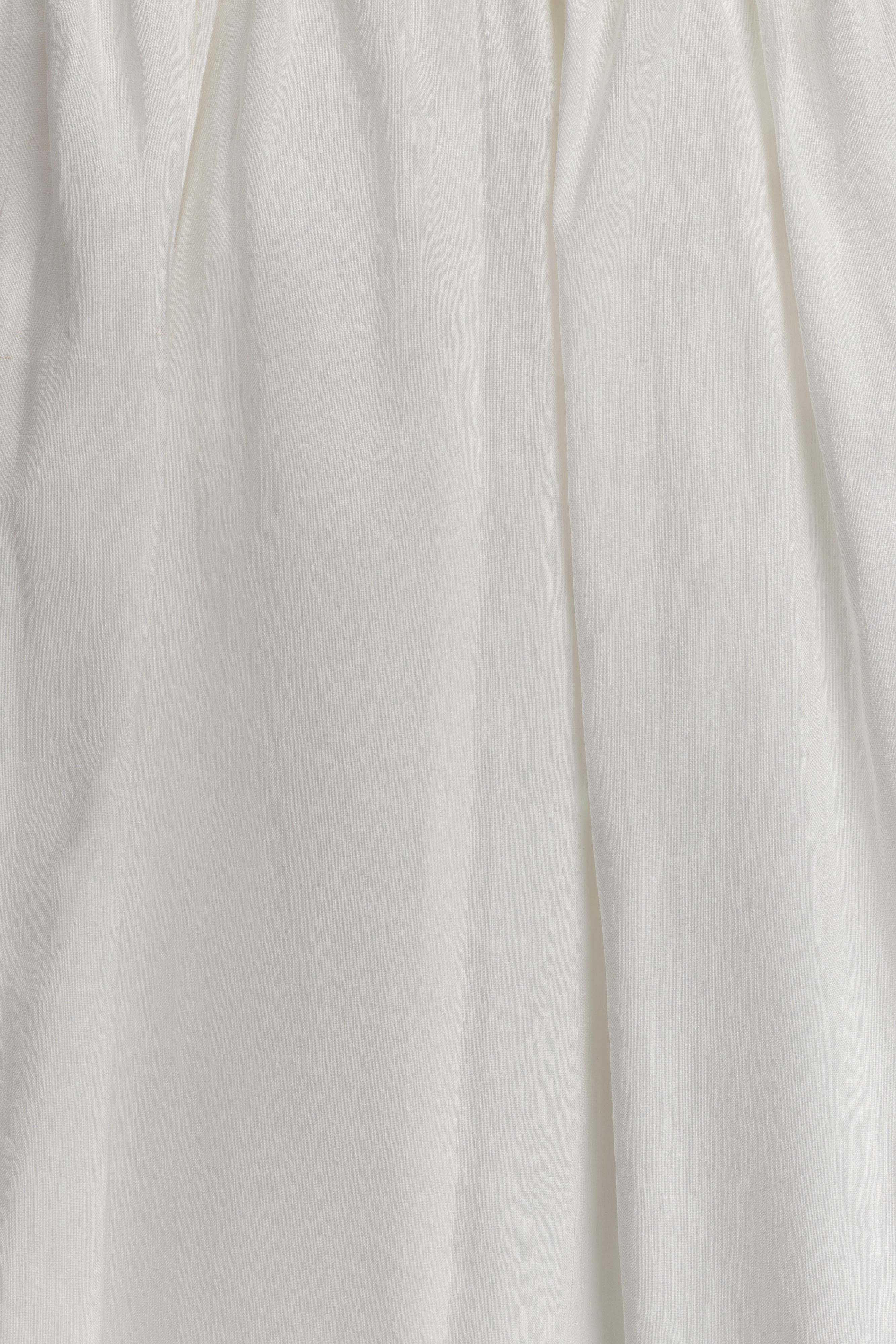 Greta Gathered Maxi Skirt - White