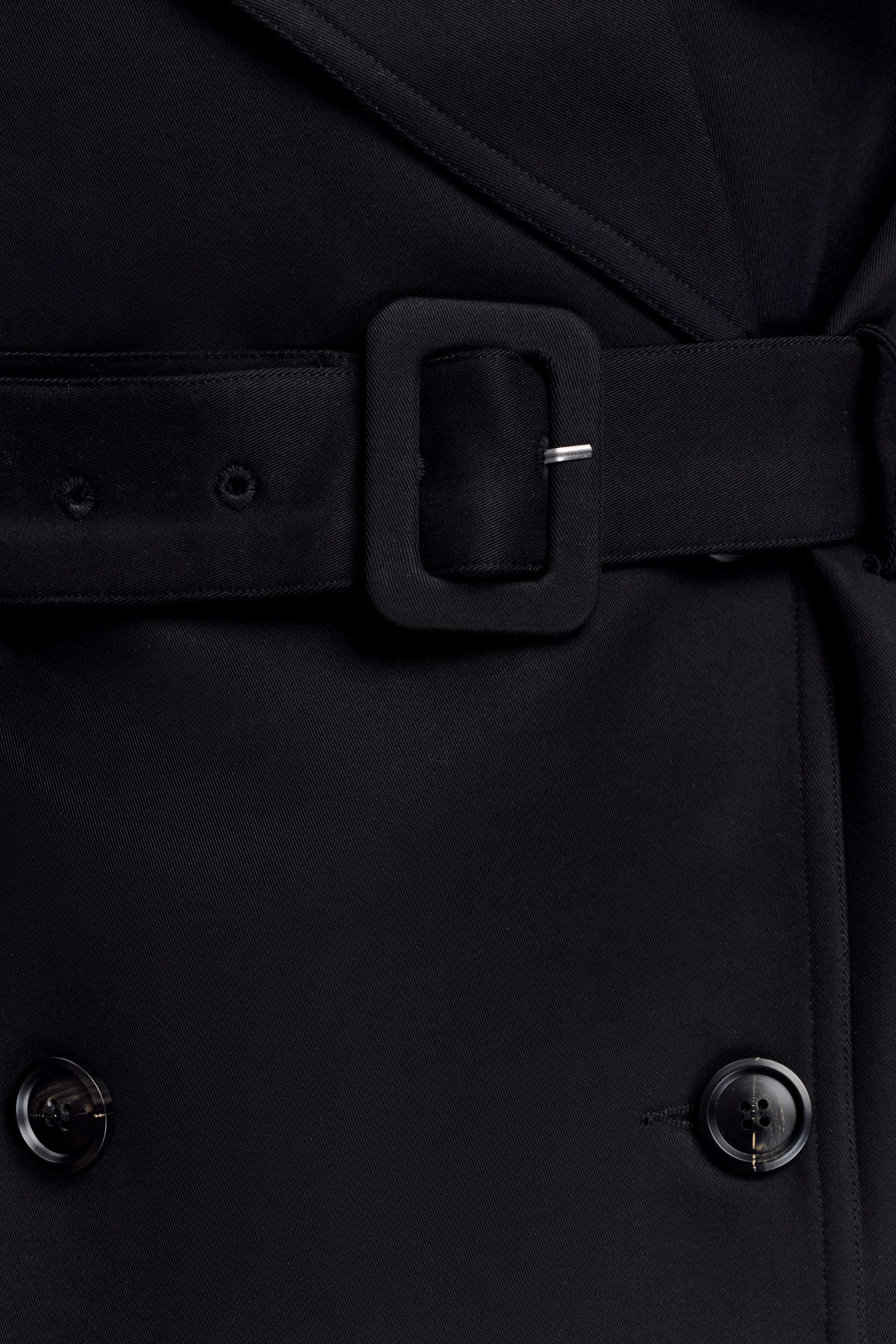 Alden Short Trench Jacket - Black