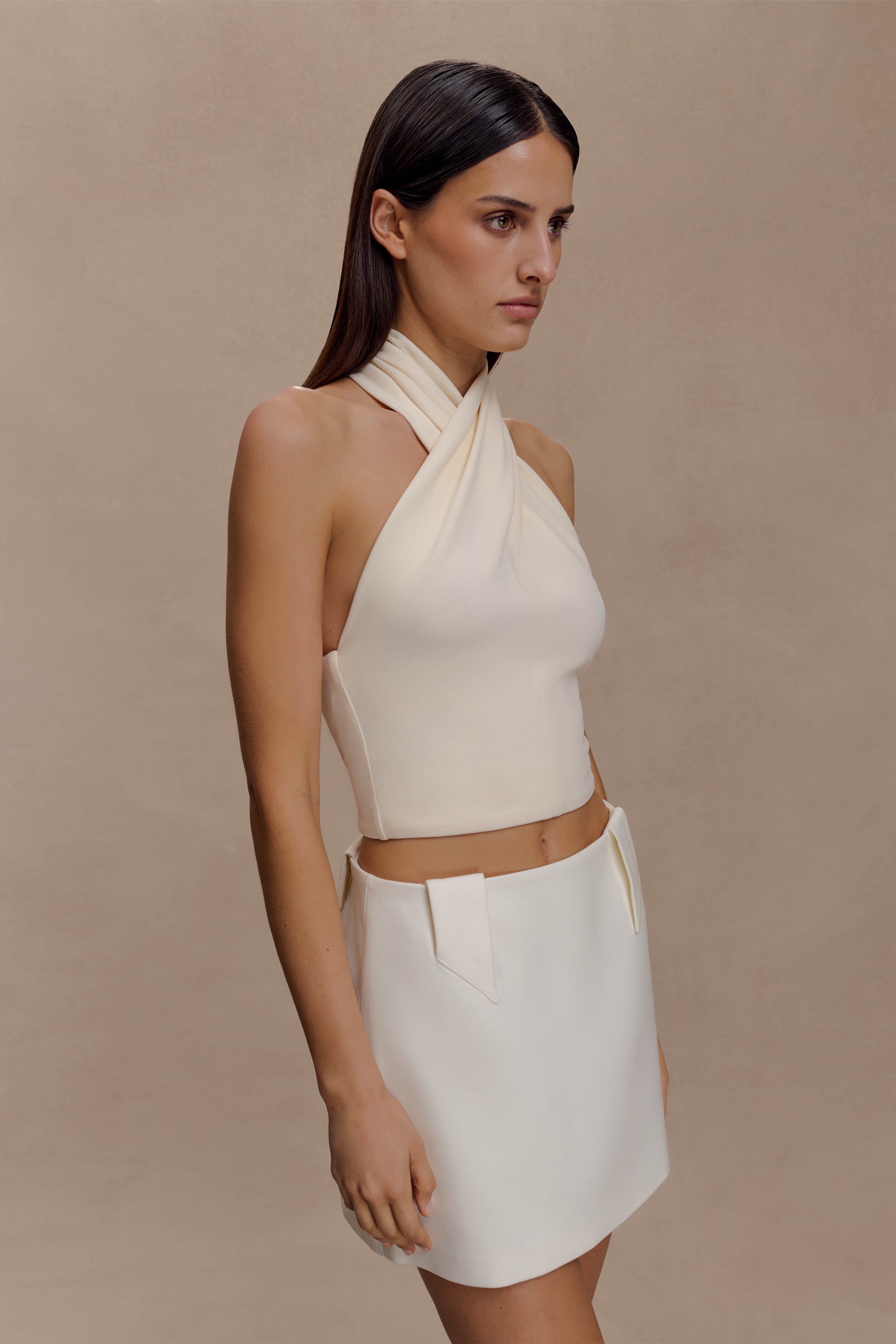 Marion Cross Over Top - Buttercream