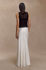 Sabrina Silk Blend Maxi Skirt - Ivory