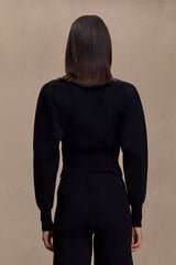 Ciaralee Cinched Waist Jumper - Black