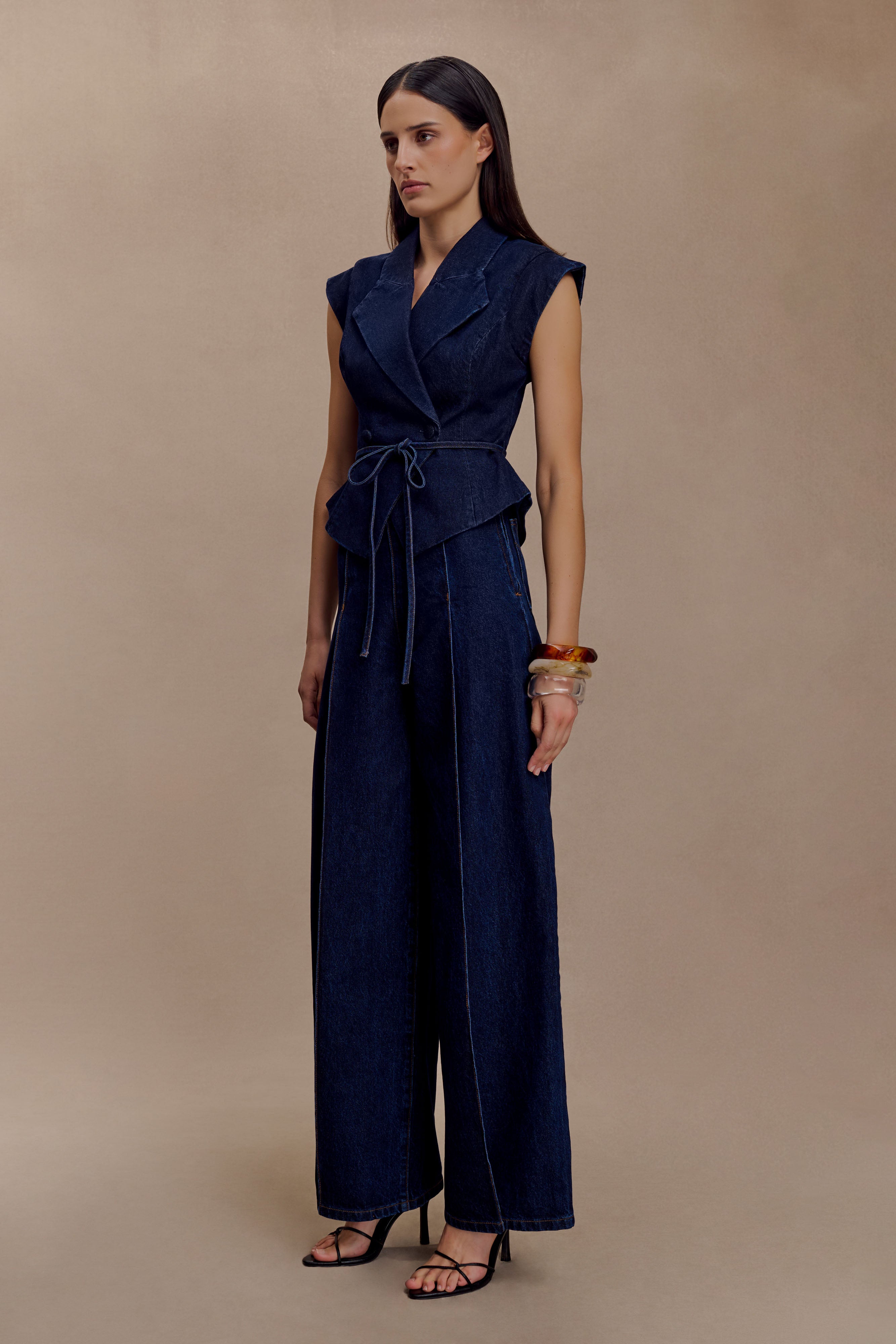 Beatrix High Rise Denim Jeans -  Indigo Blue