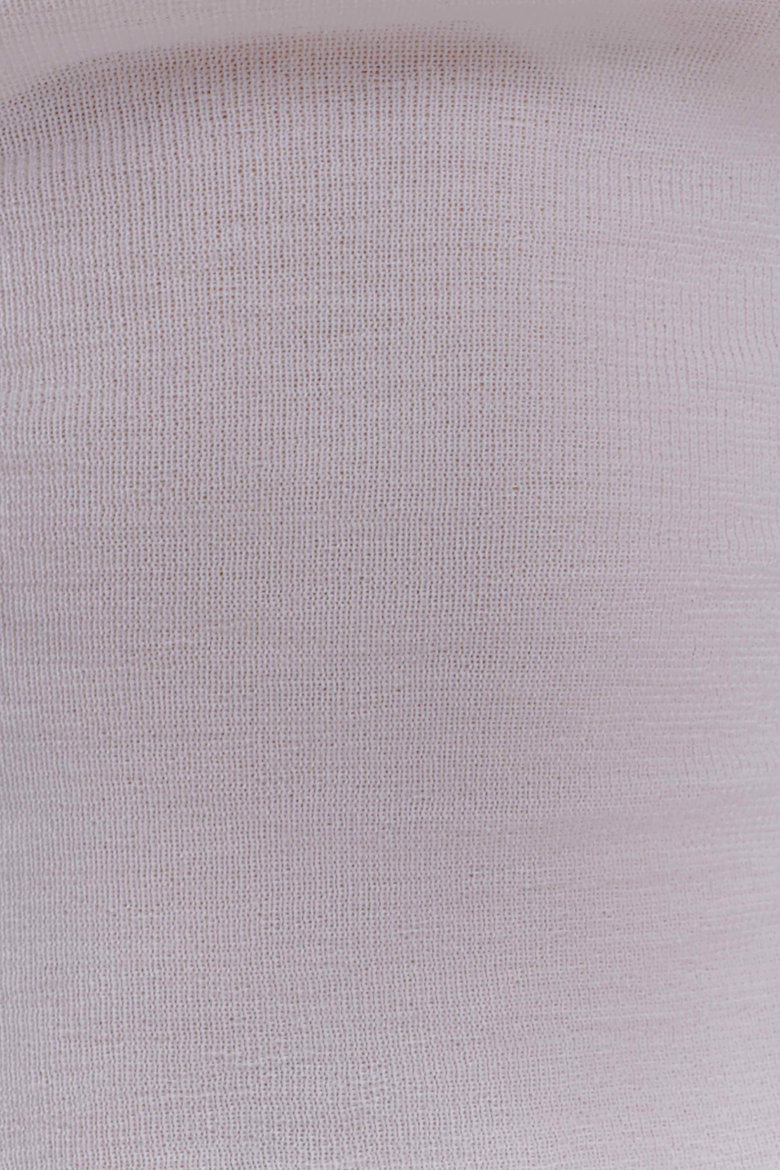 Paedyn Merino Wool Ribbed Long Sleeve Top - Ivory