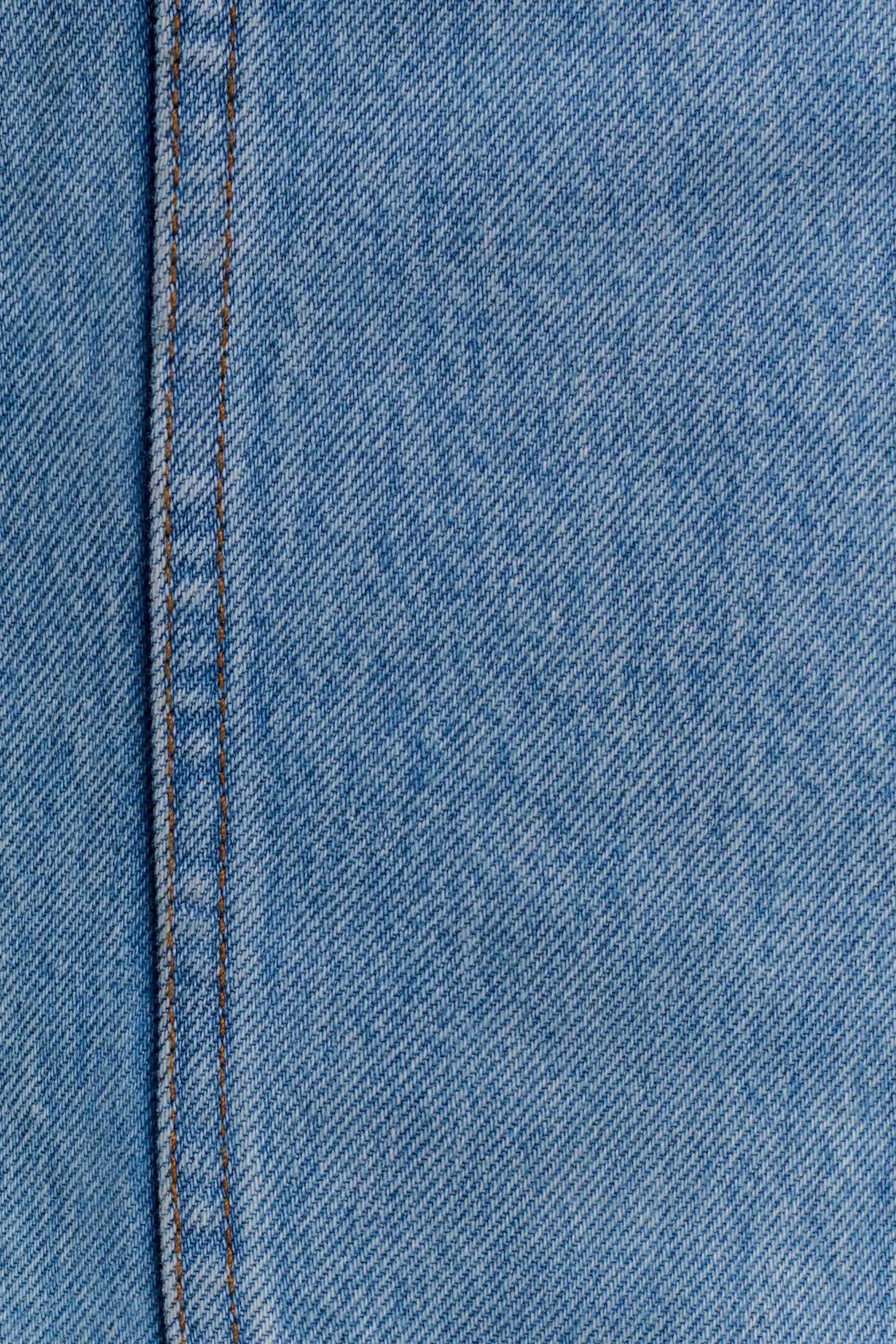 Meadow Denim Corset Halter Top - Classic Blue