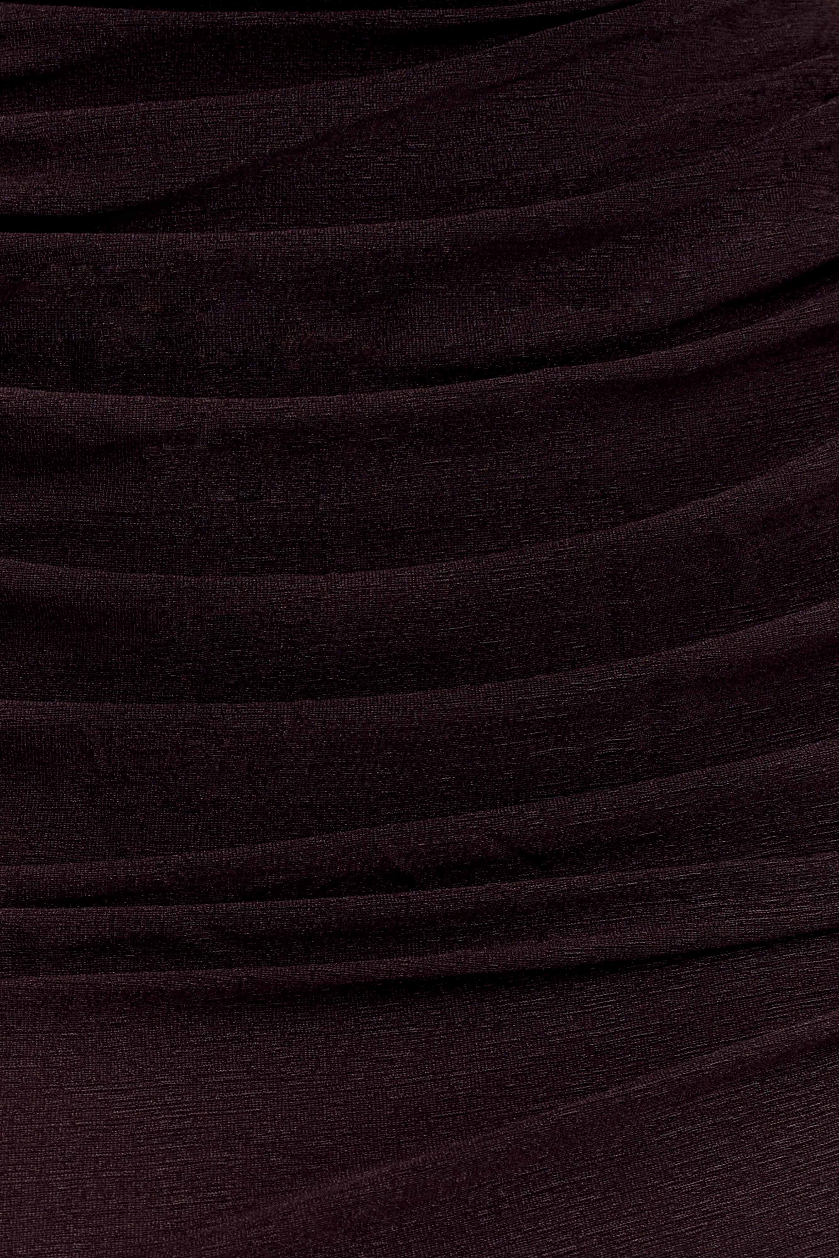 Matilda Ruched Mesh Bodysuit - Chocolate