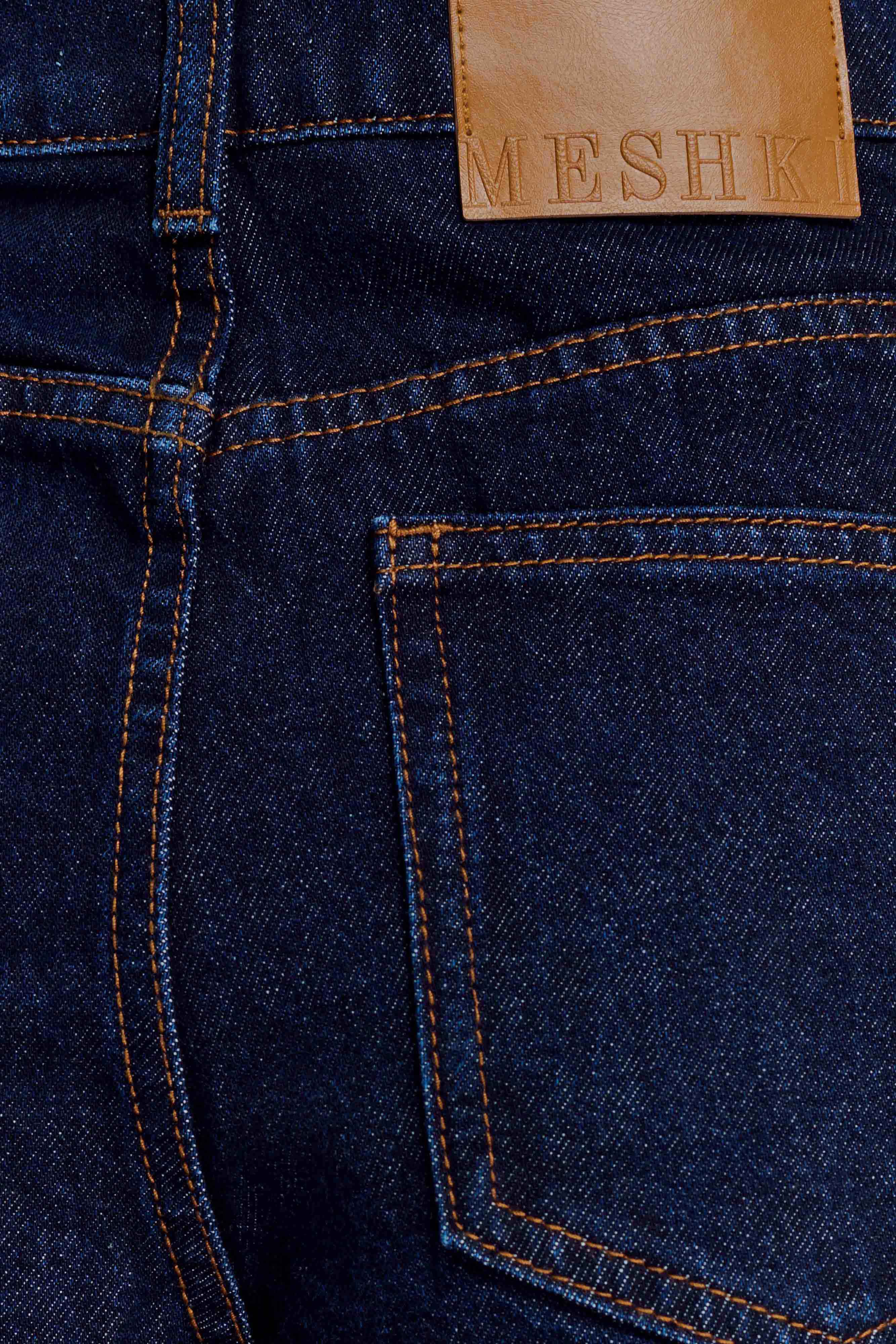 Carlene Cuffed Denim Shorts - Indigo Blue