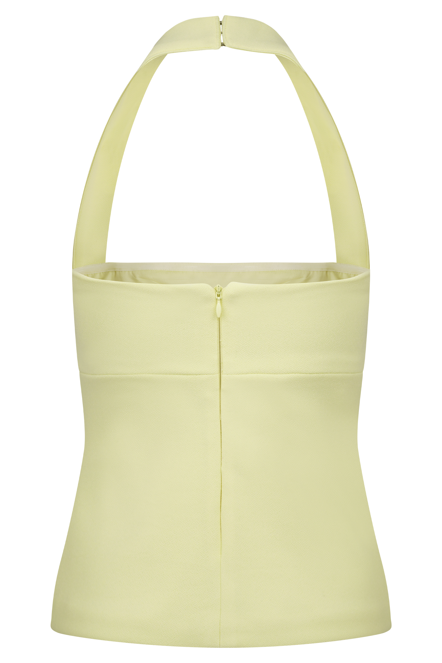 Amelita Suiting Halter Top - Pale Lemon