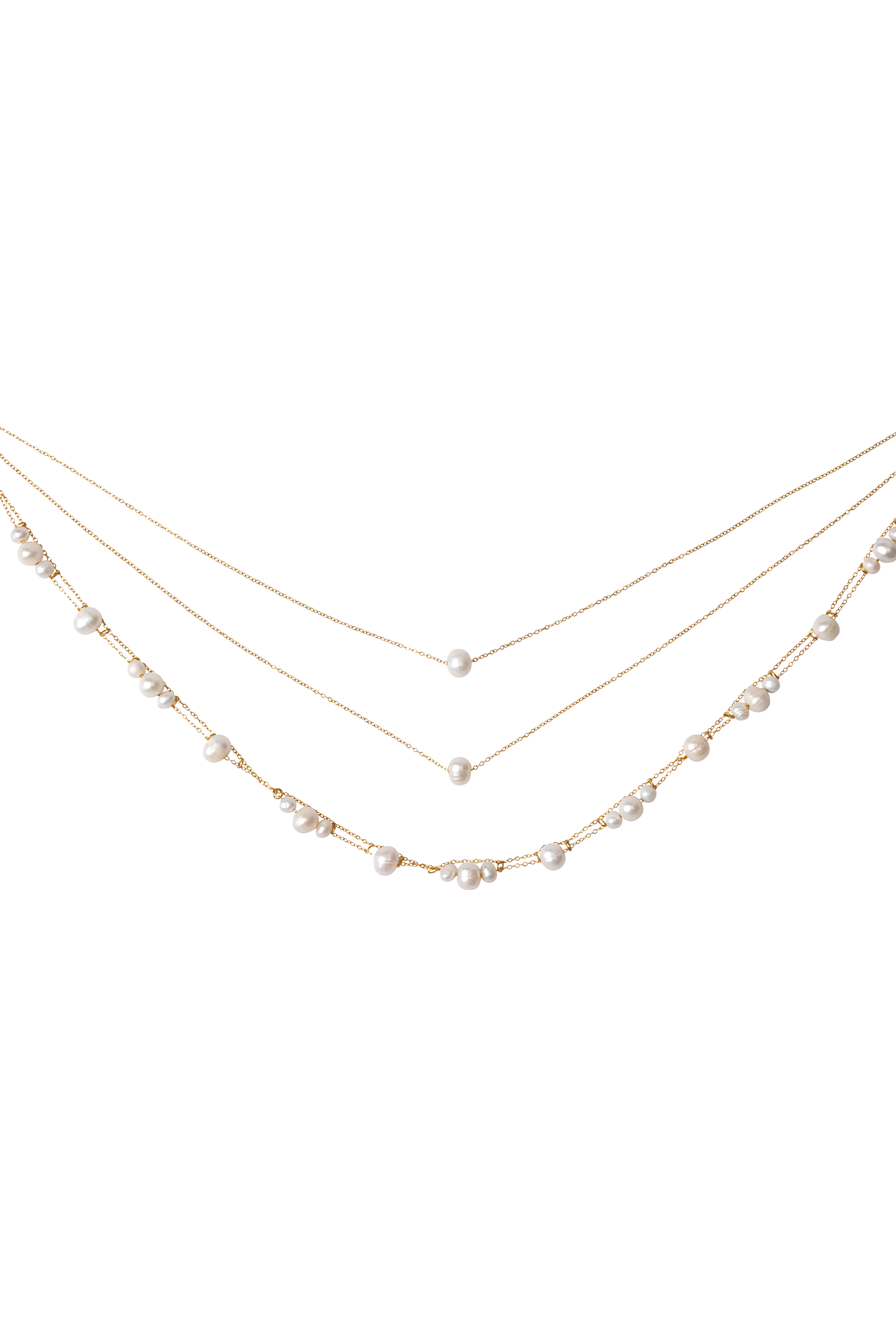 Aryanne Layered Pearl Choker - Pearl
