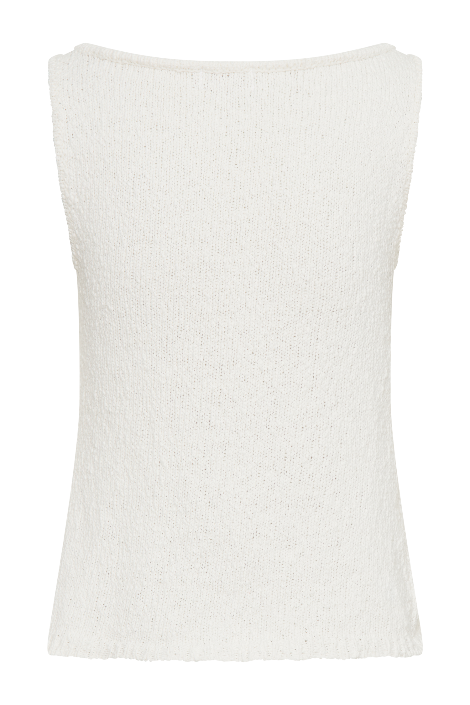 Mackie Boucle Longline Vest - White