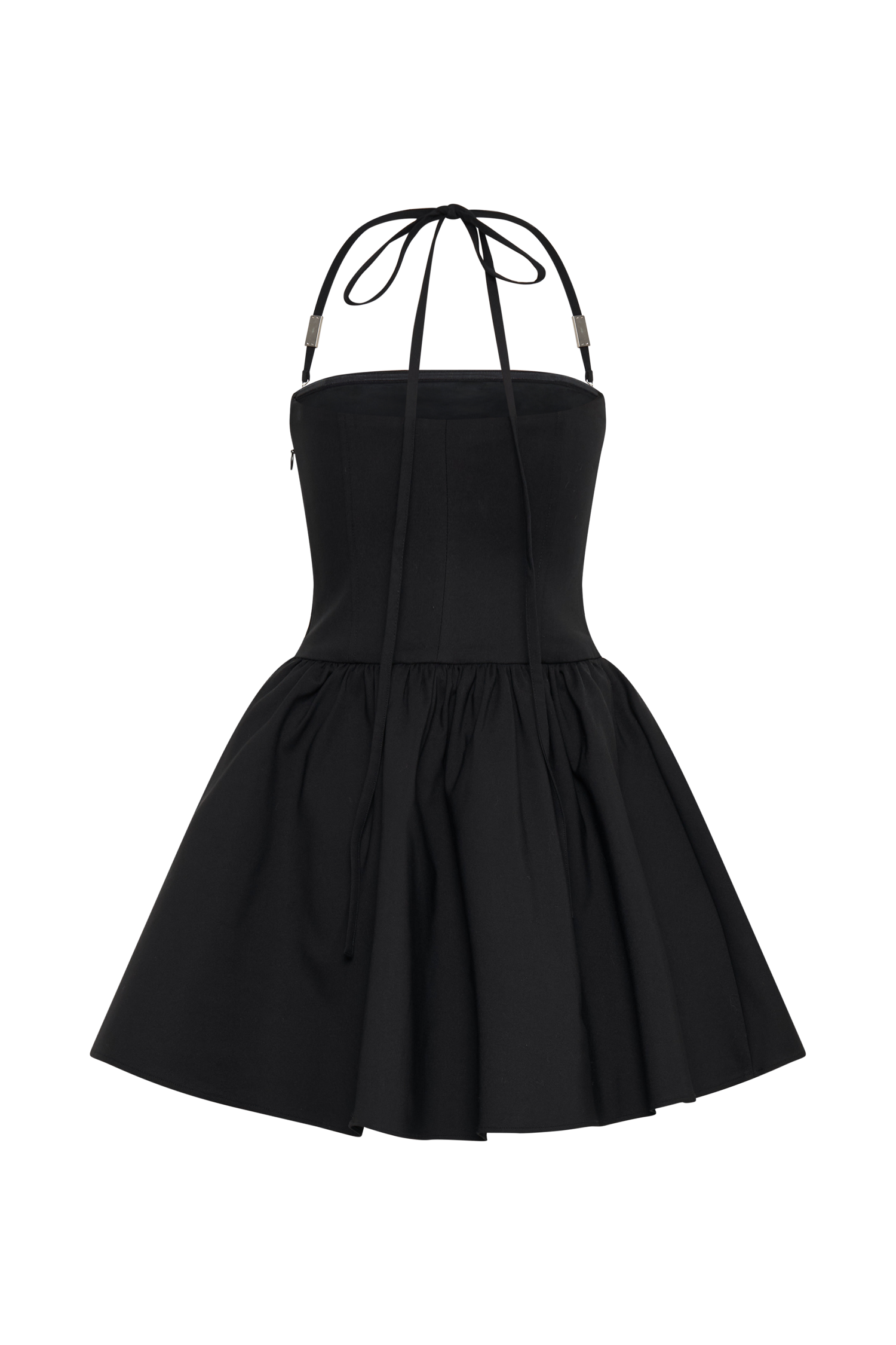 Ruby Halter Mini Dress - Black