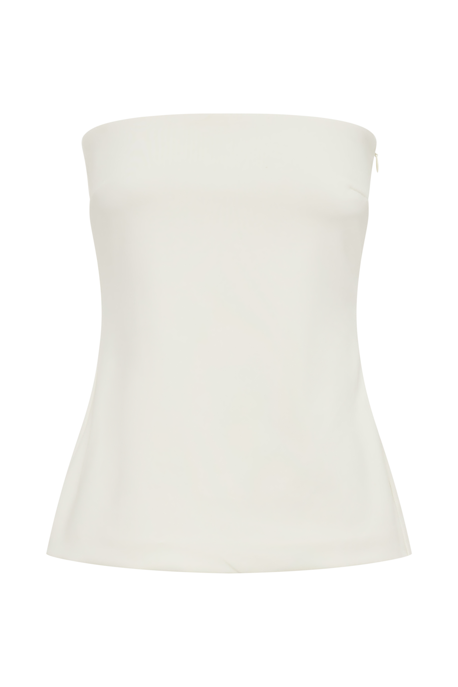Antonia Strapless Cut Out Top - Ivory