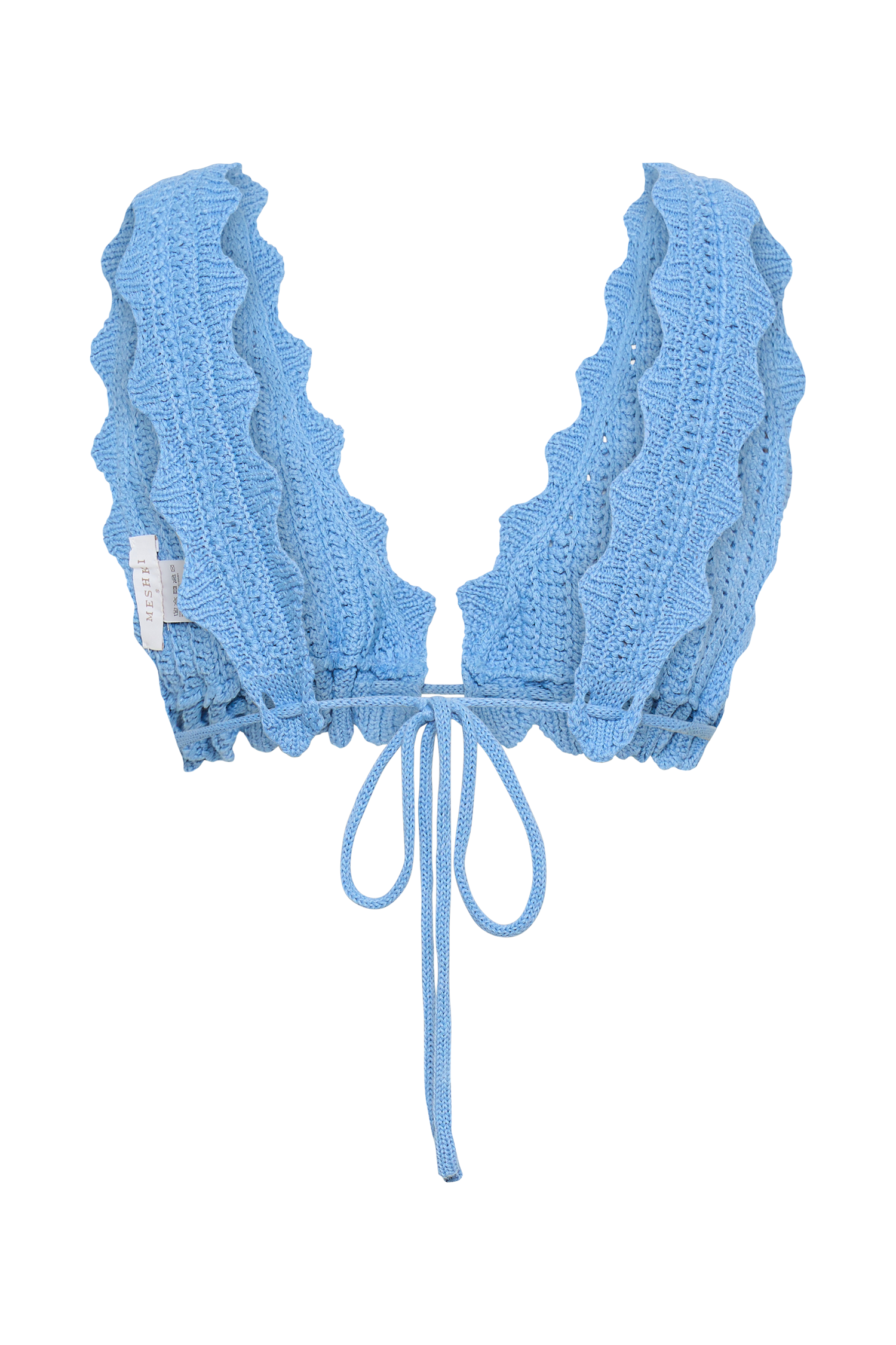 Jadia Crochet Bralette - Cornflower Blue