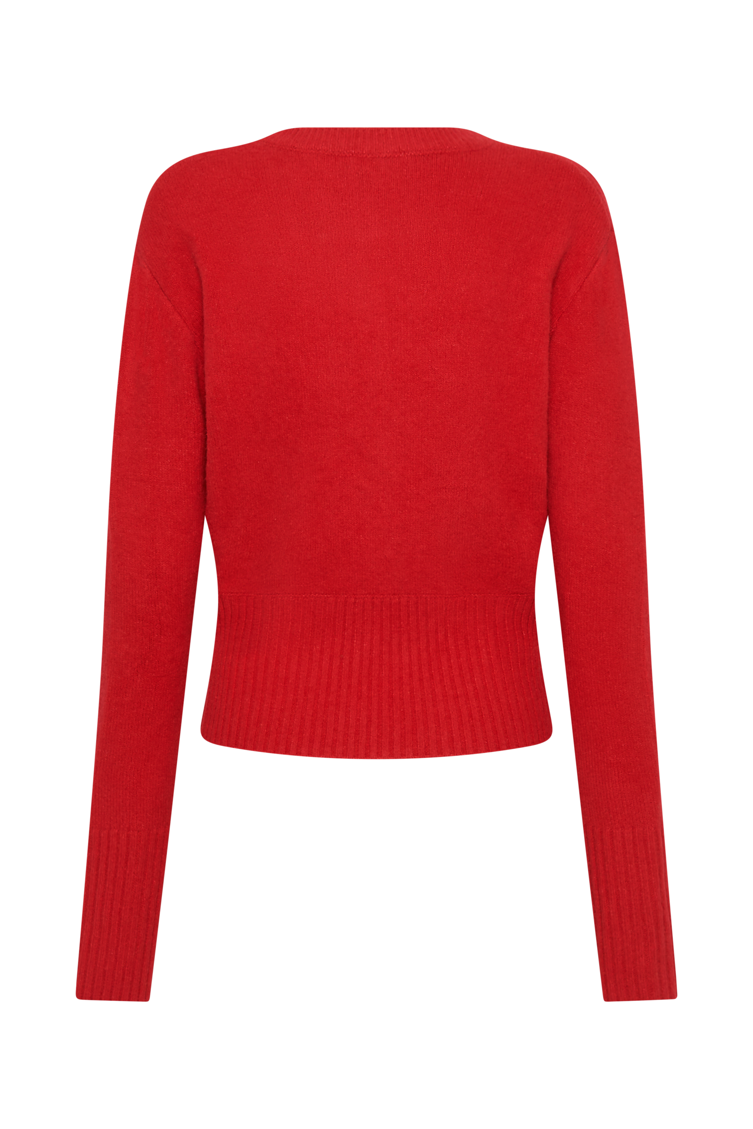Genevieve Oversized Knit Cardigan - Ruby