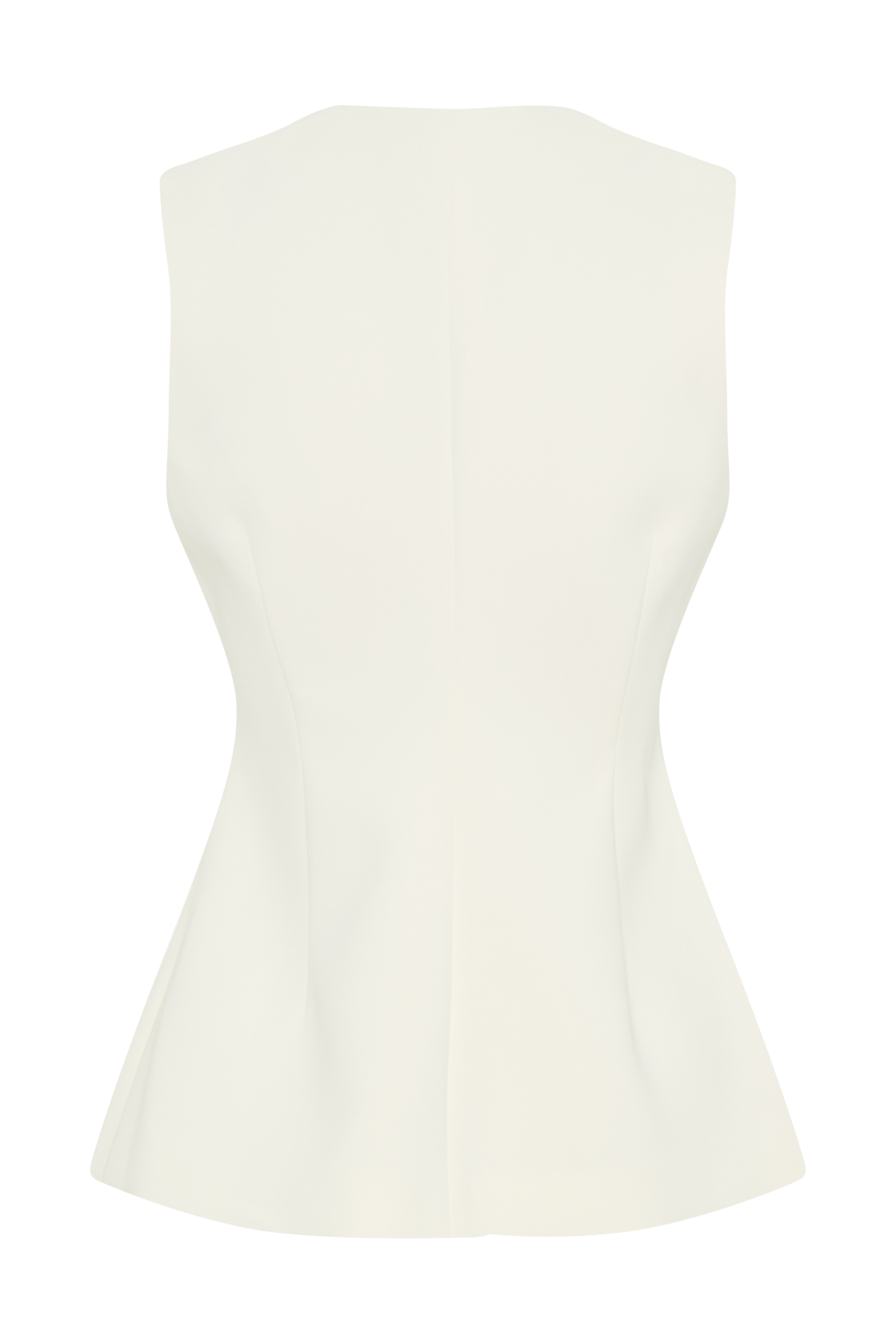 Katelyn Short Sleeve Suiting Top - Ivory