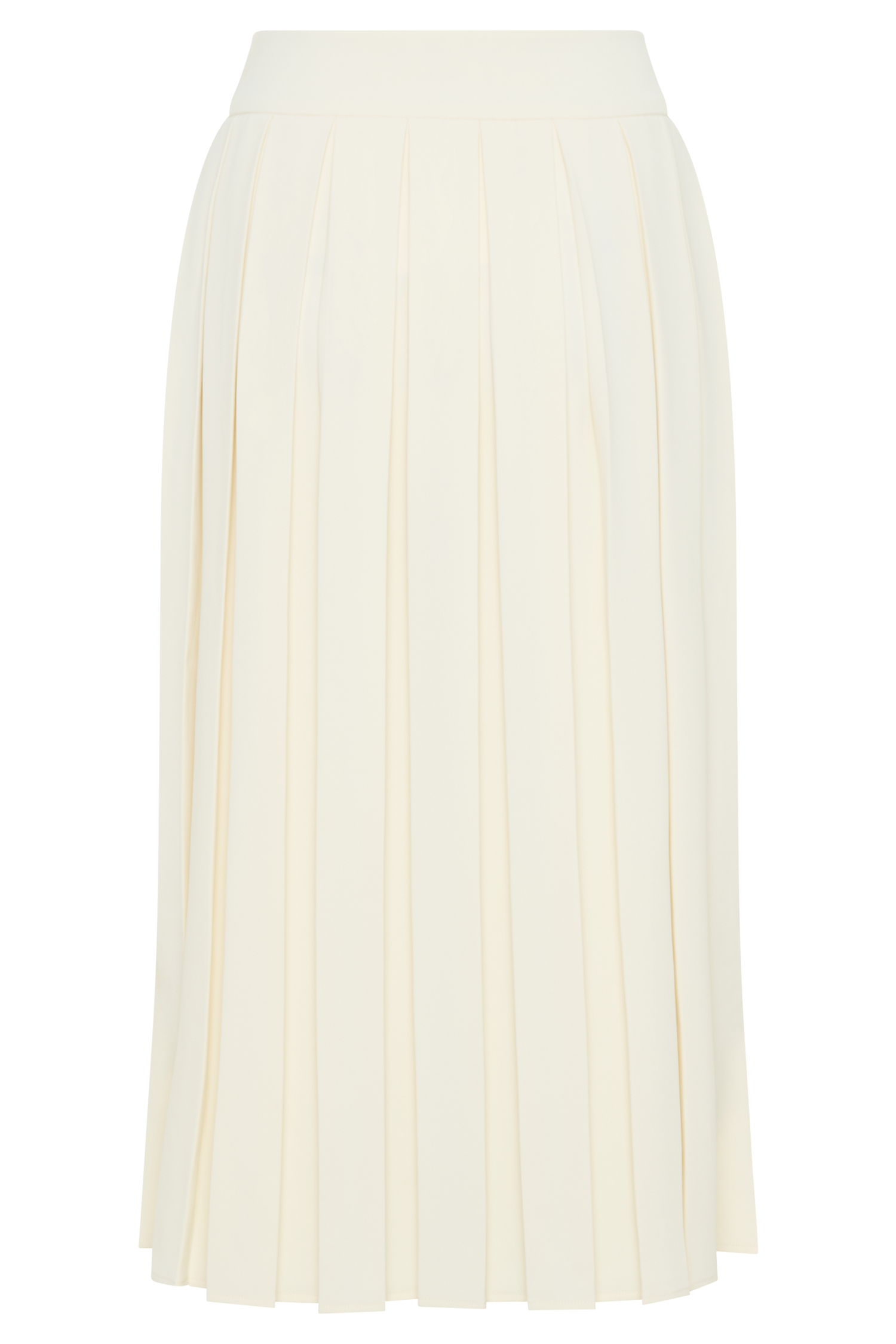Sunny Pleated Midi Skirt - Ivory